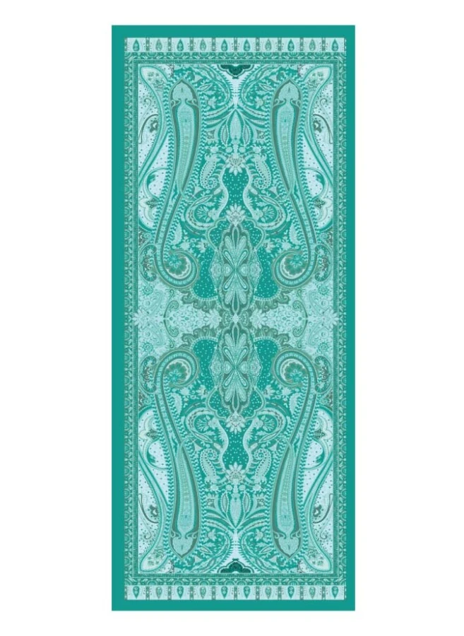 Malibu Mavi Floş Viskon Şal