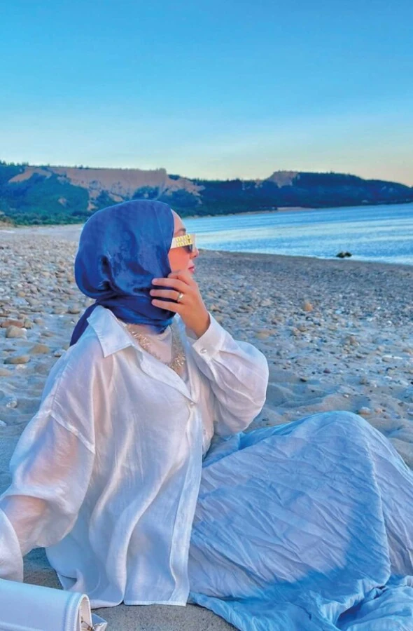 Rümeysa Mancak'ın Tercihi OZALİT QOZA DESEN İPEKSİ JAKAR ŞAL