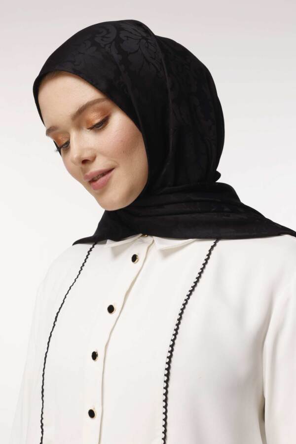 Brokar Desen Şal / Siyah