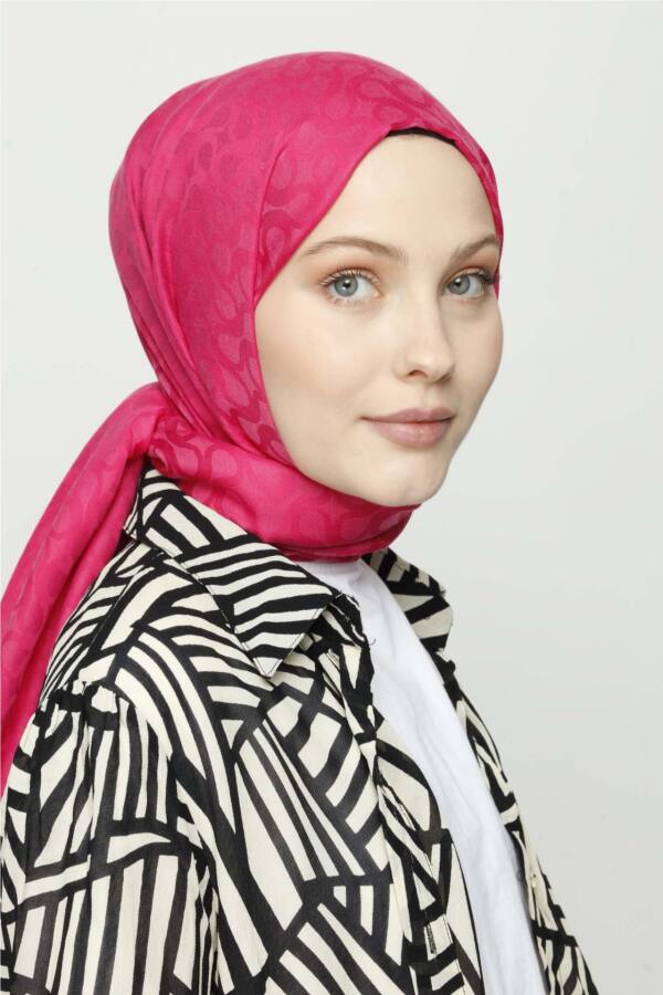 FUŞYA BLOOM DESEN ŞAL