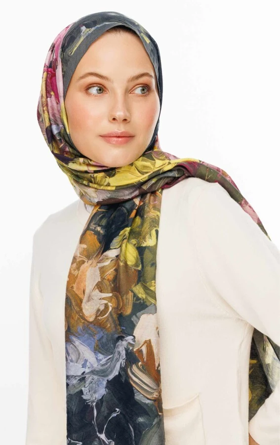 SOFİA DESEN PAMUK İPEK ŞAL