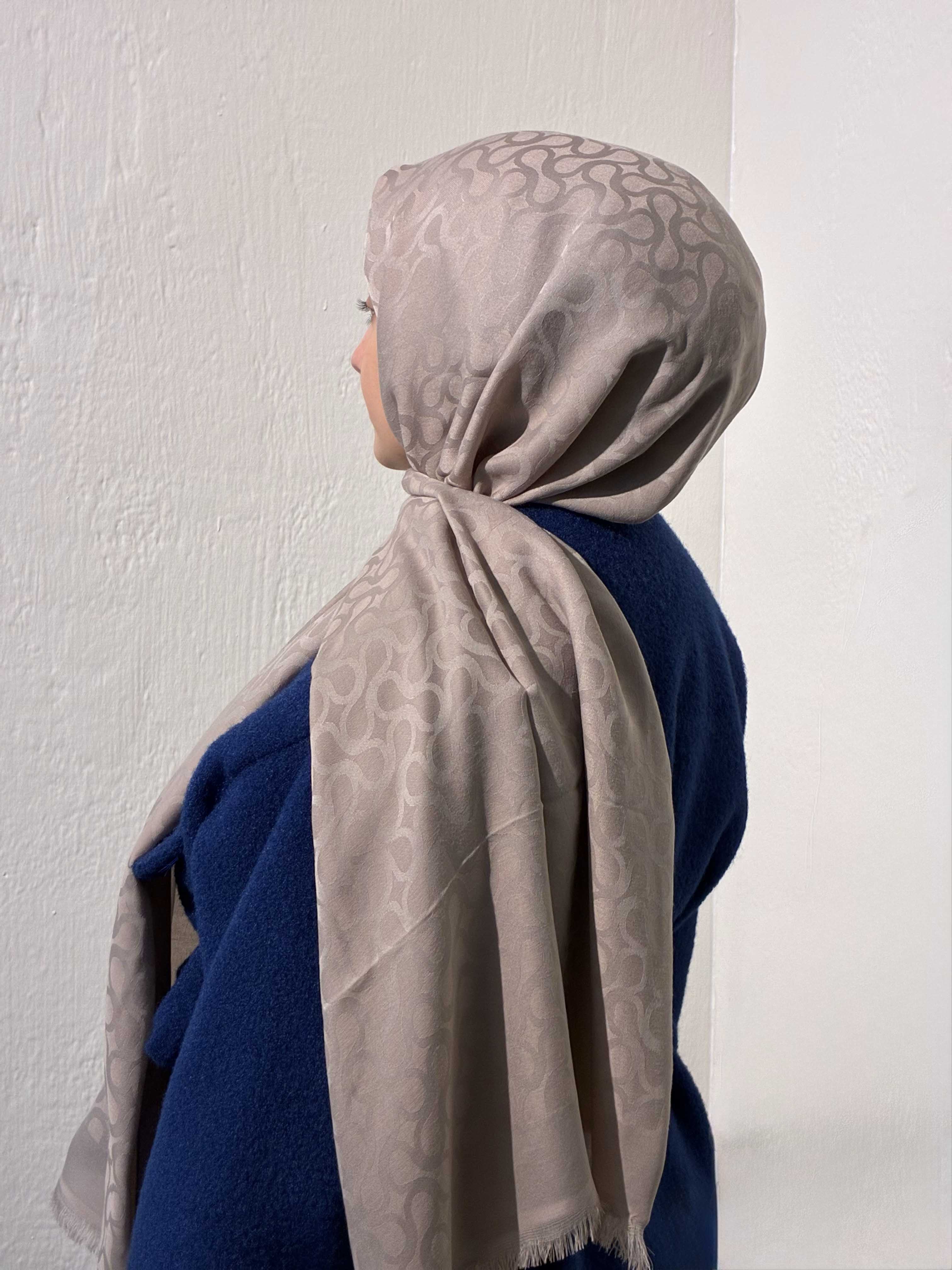 ANDEZİT BLOOM DESEN ŞAL