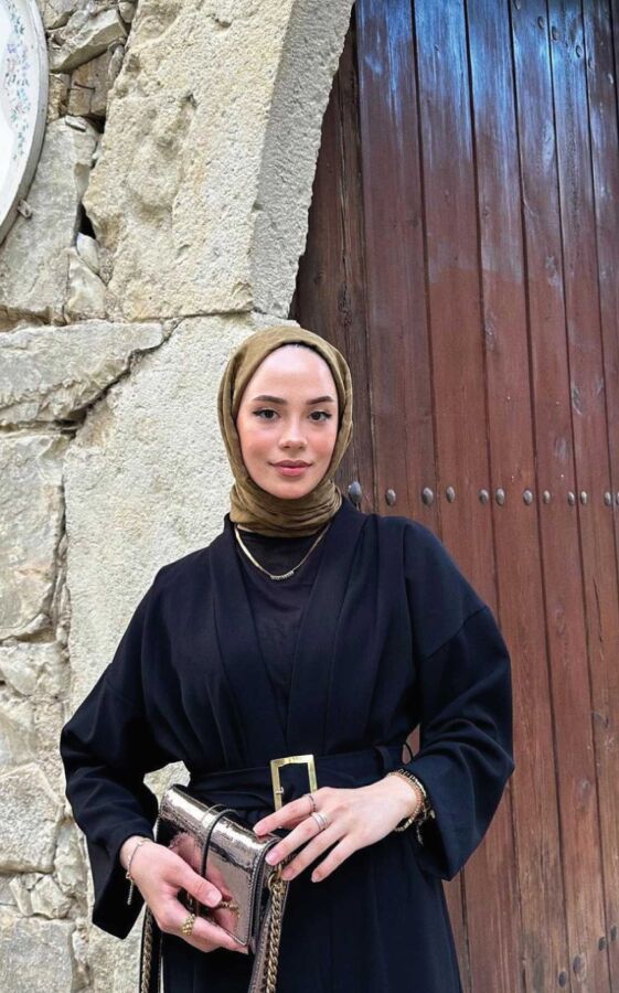 ElifNazı'ın Tercihi YAĞ YEŞİLİ BLOOM DESEN ŞAL