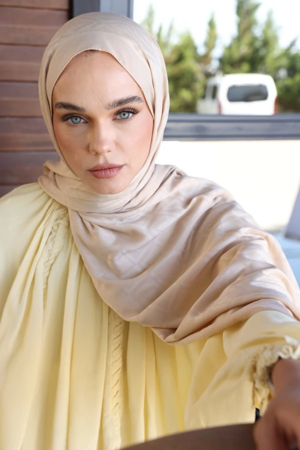 Fil Dişi  Logo Desen Şal