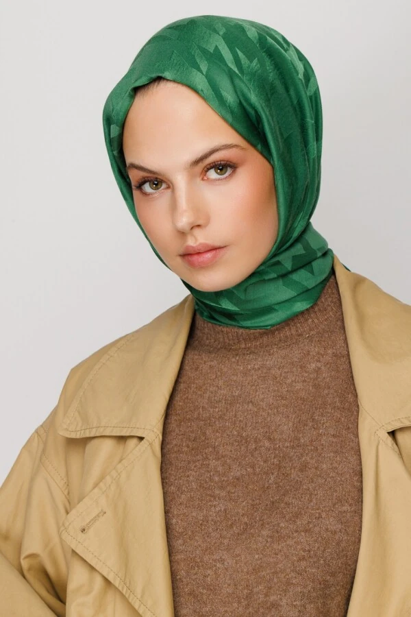 ÇAY AĞACI KAZAYAĞI DESEN İPEKSİ JAKAR  ŞAL