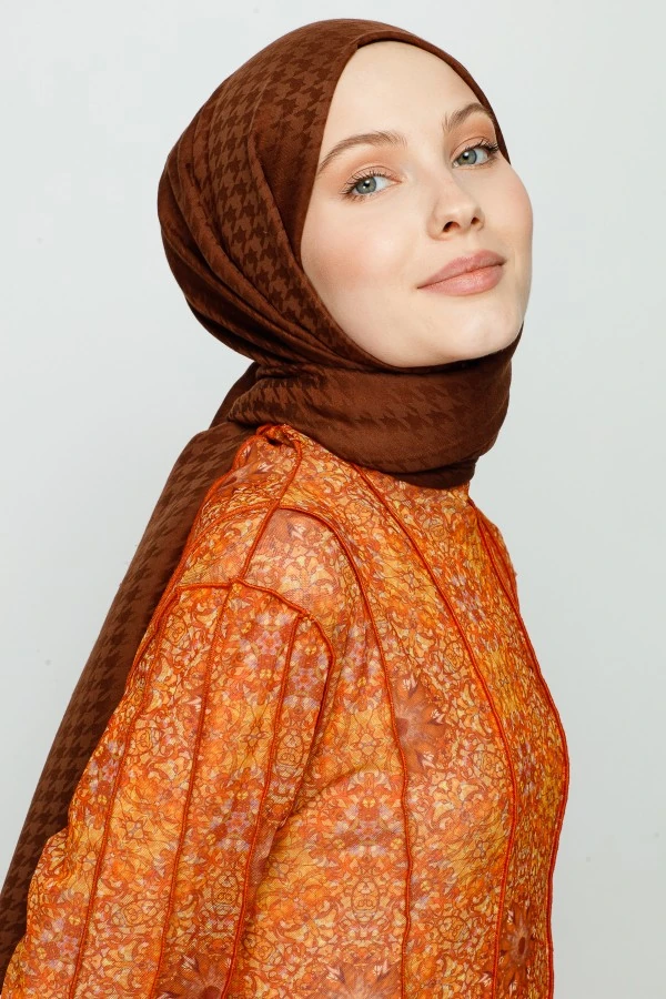 ÇİKOLATA KAHVE KAZAYAĞI DESEN ŞAL