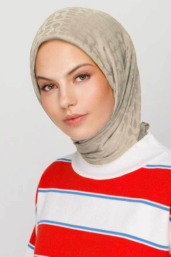 KUM BEJİ BLOOM DESEN EŞARP