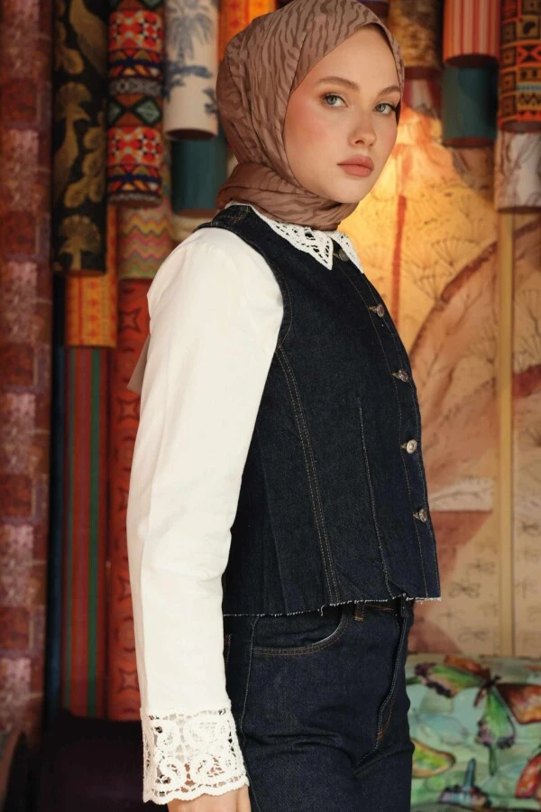 Zebra Desen Şal / Yanık Toprak