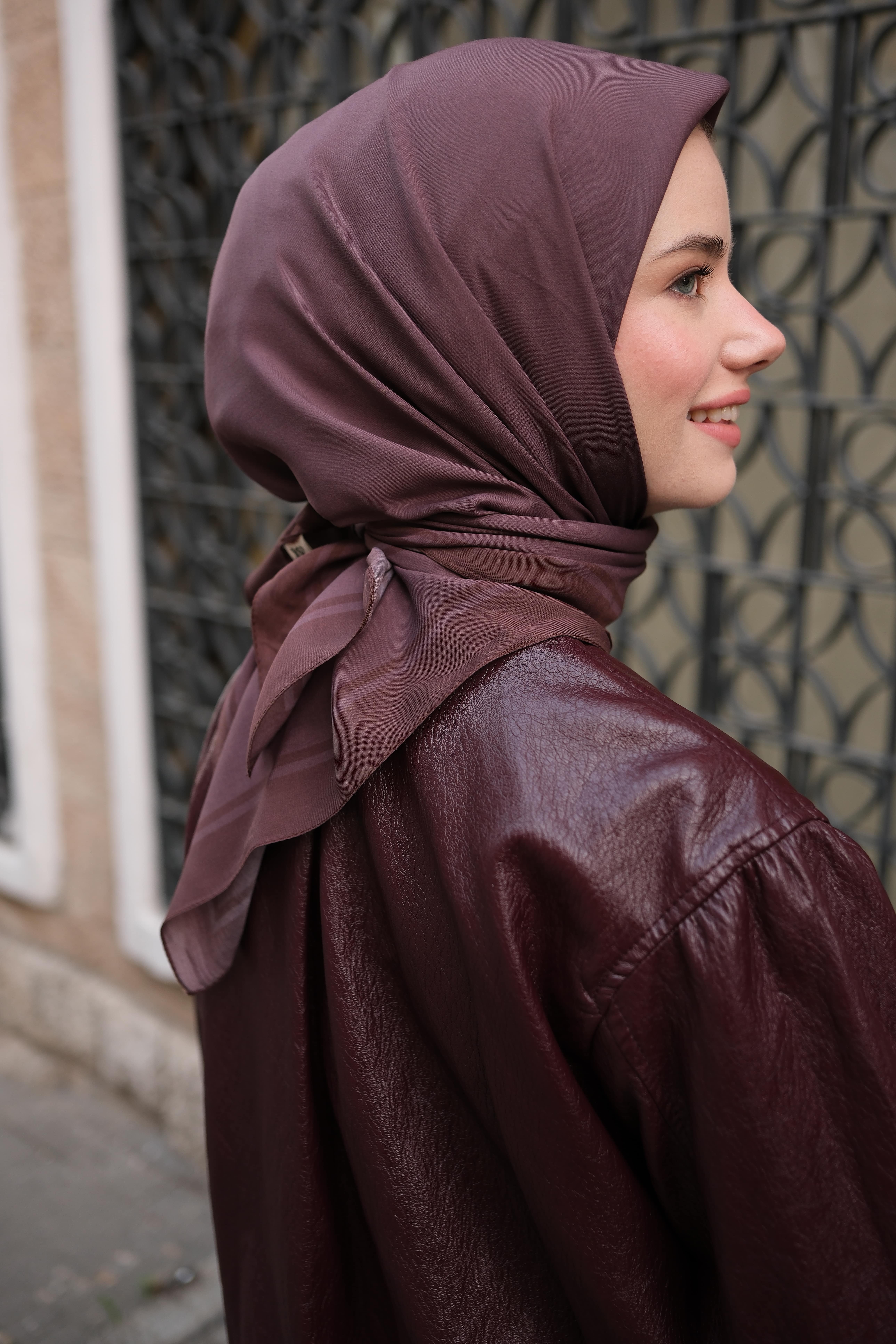 MÜRDÜM FLOŞ VİSKON DESEN EŞARP