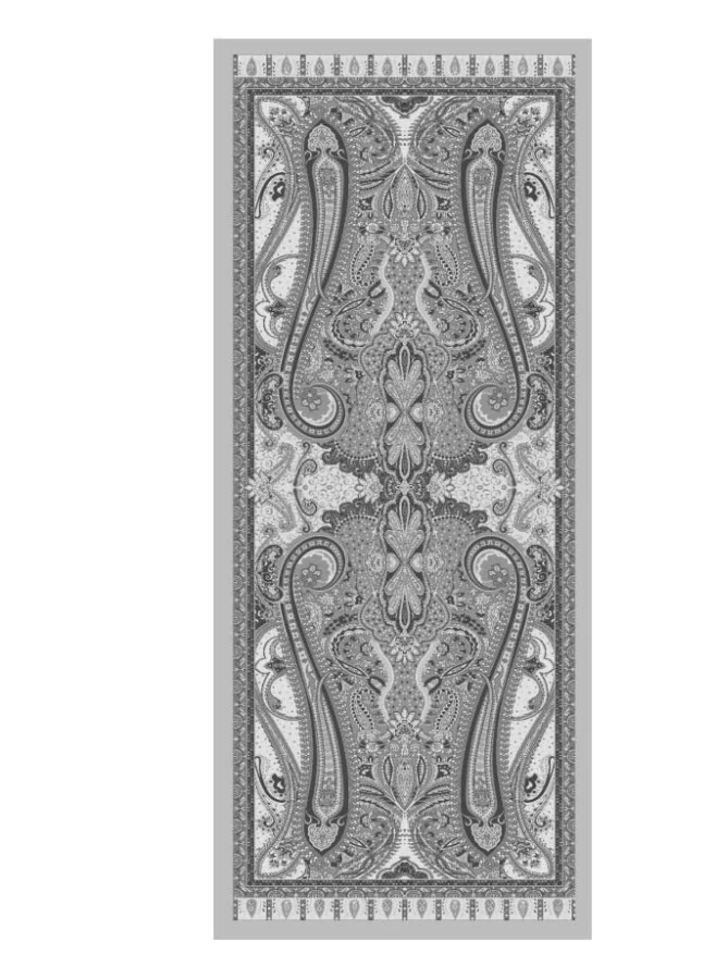 Agate Taşı Floş Viskon Şal