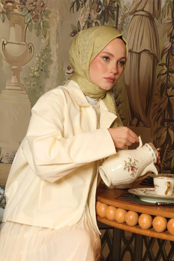 Leopar Desen Şal / Butter Yellow