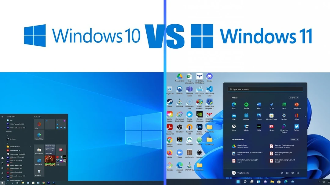 Windows 11 vs Windows 10 karşılaştırması