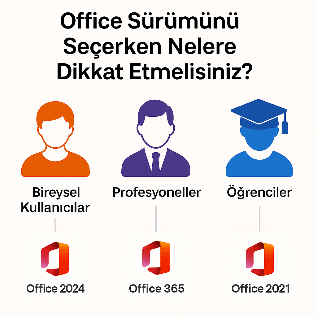 Hangi Microsoft Office sürümü kime göre? 2025 için kullanıcı profili bazlı öneriler.