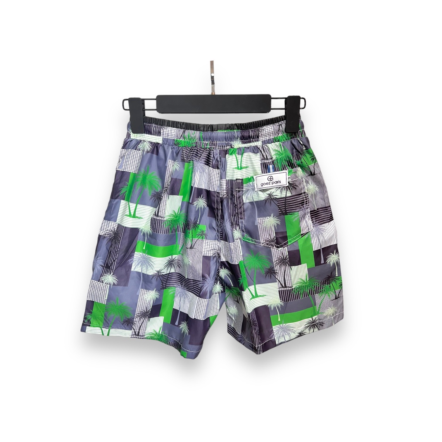 Palm Tree Printed Water Repellent Swim Shorts