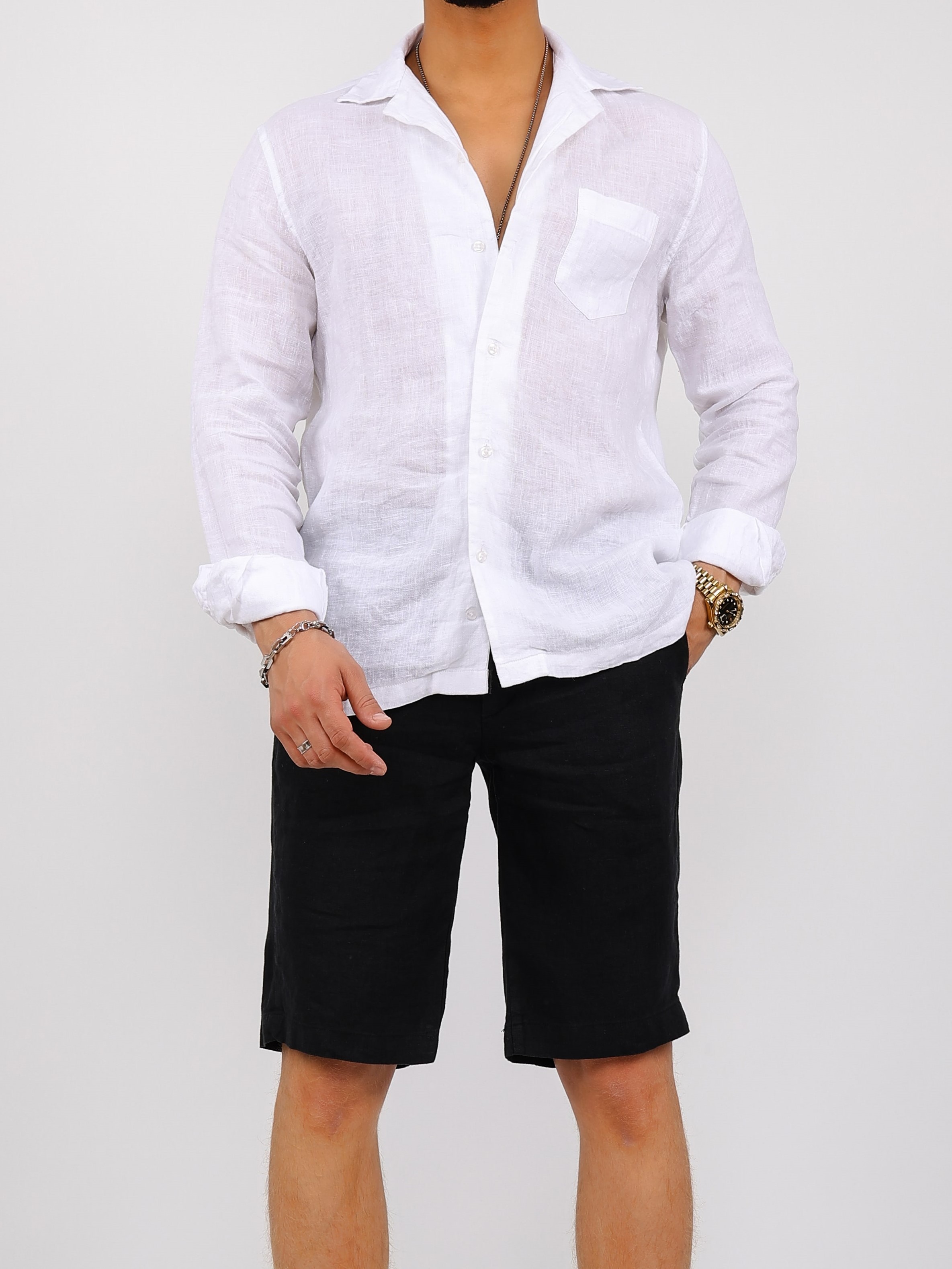 Basic Linen Shorts