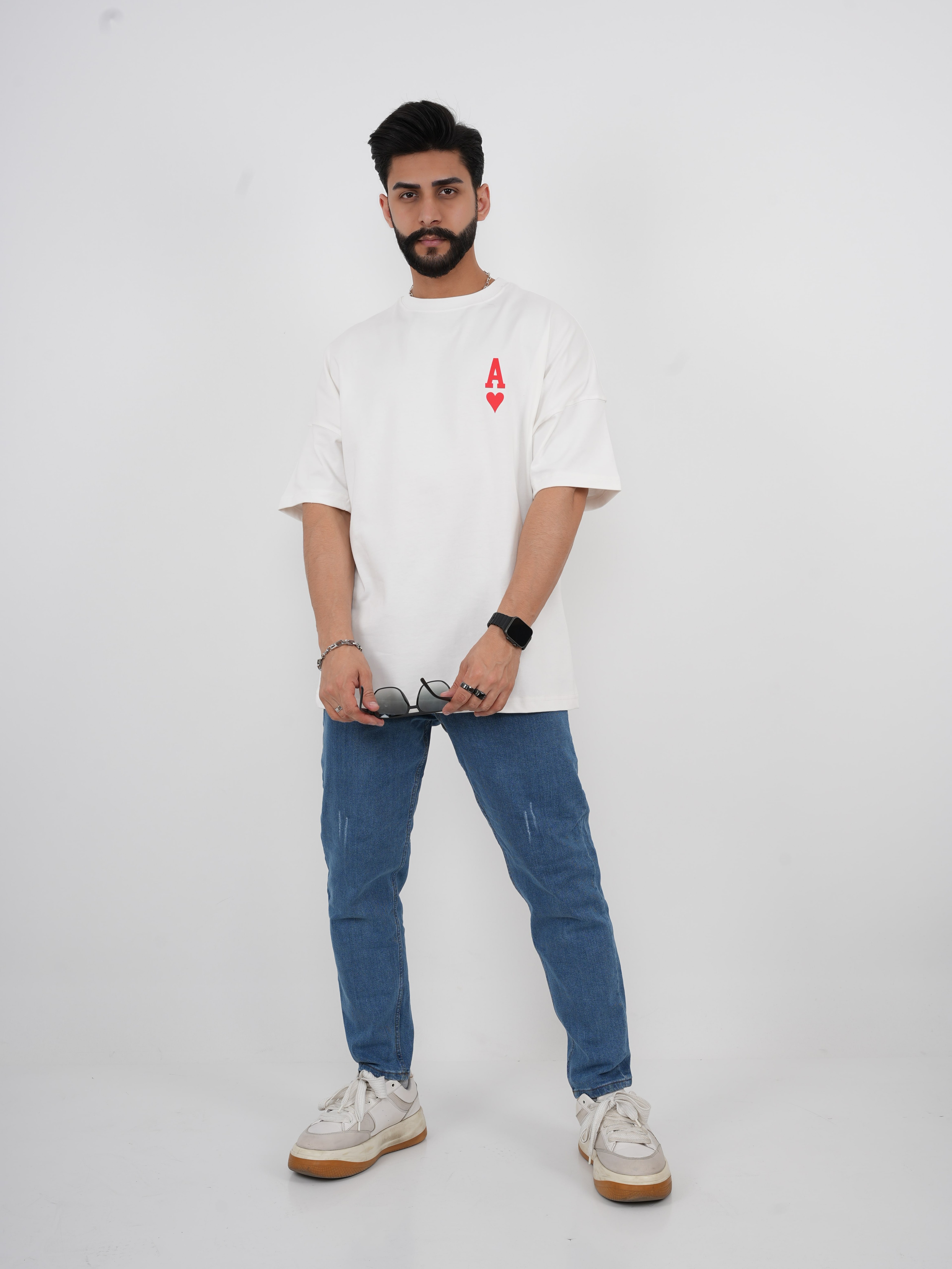 GOEZ PARIS Amore Baskılı Unisex Oversized T-Shirt