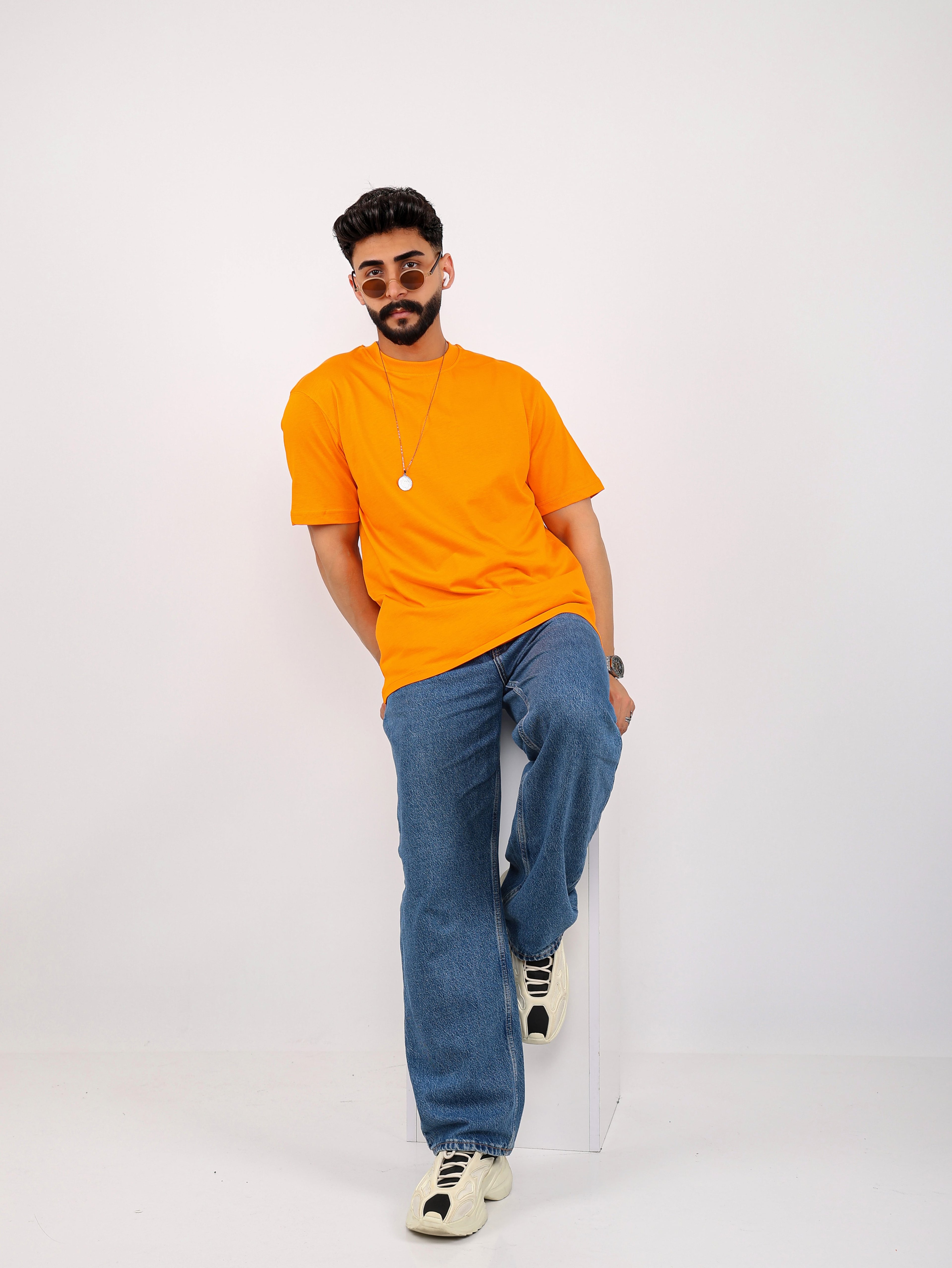 Basic Relaxfit Tee - Orange