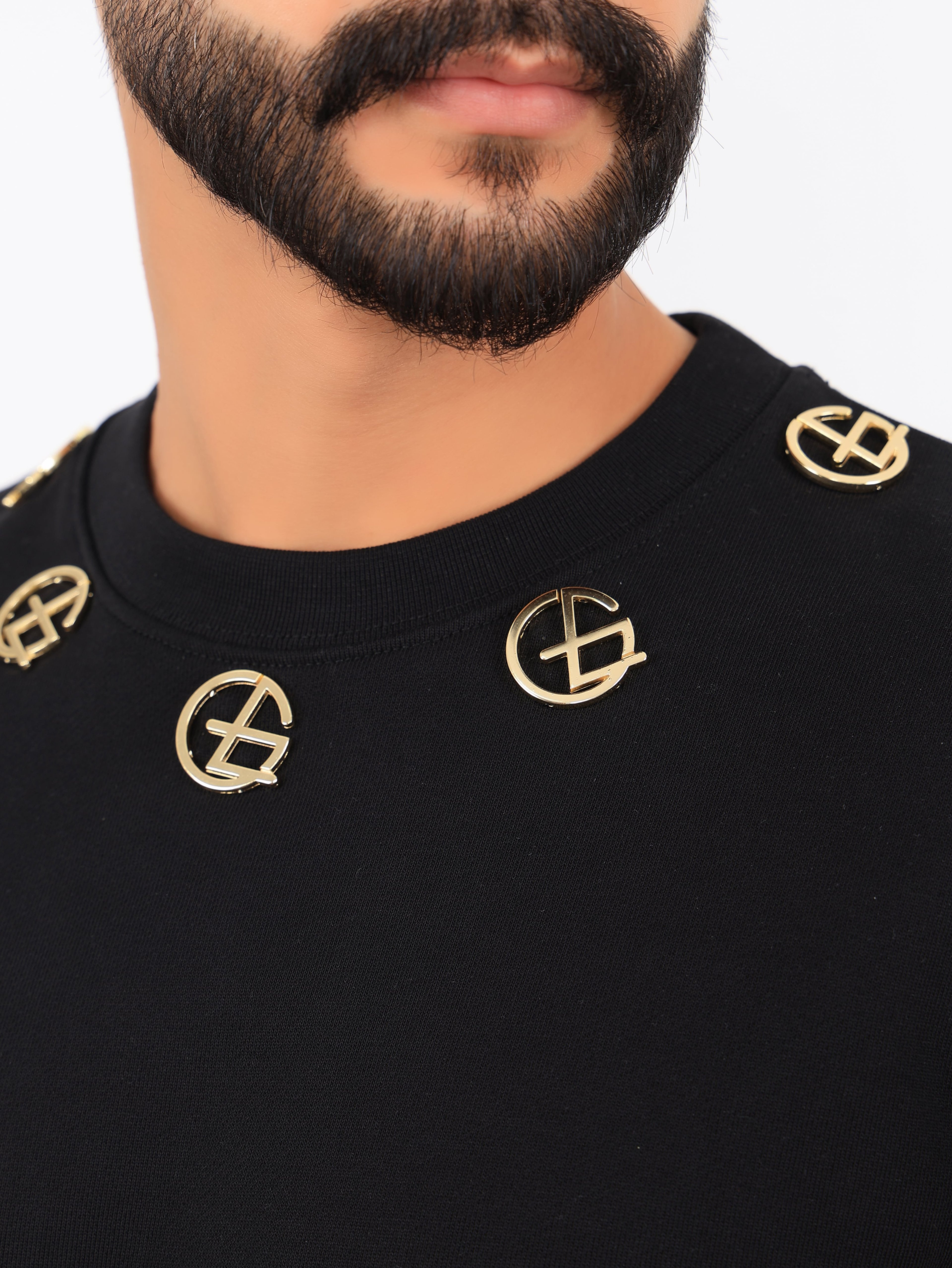 GOEZ PARIS Logo Chain Erkek Sweatshirt