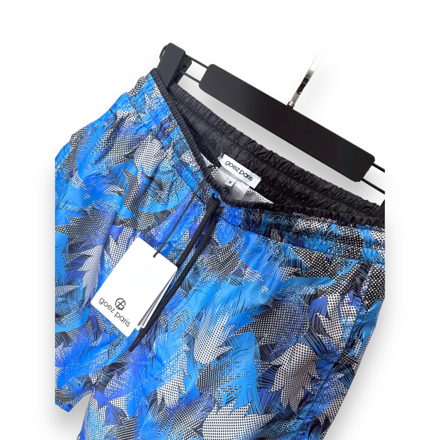 Leaf Printed Water Repellent Swim Shorts