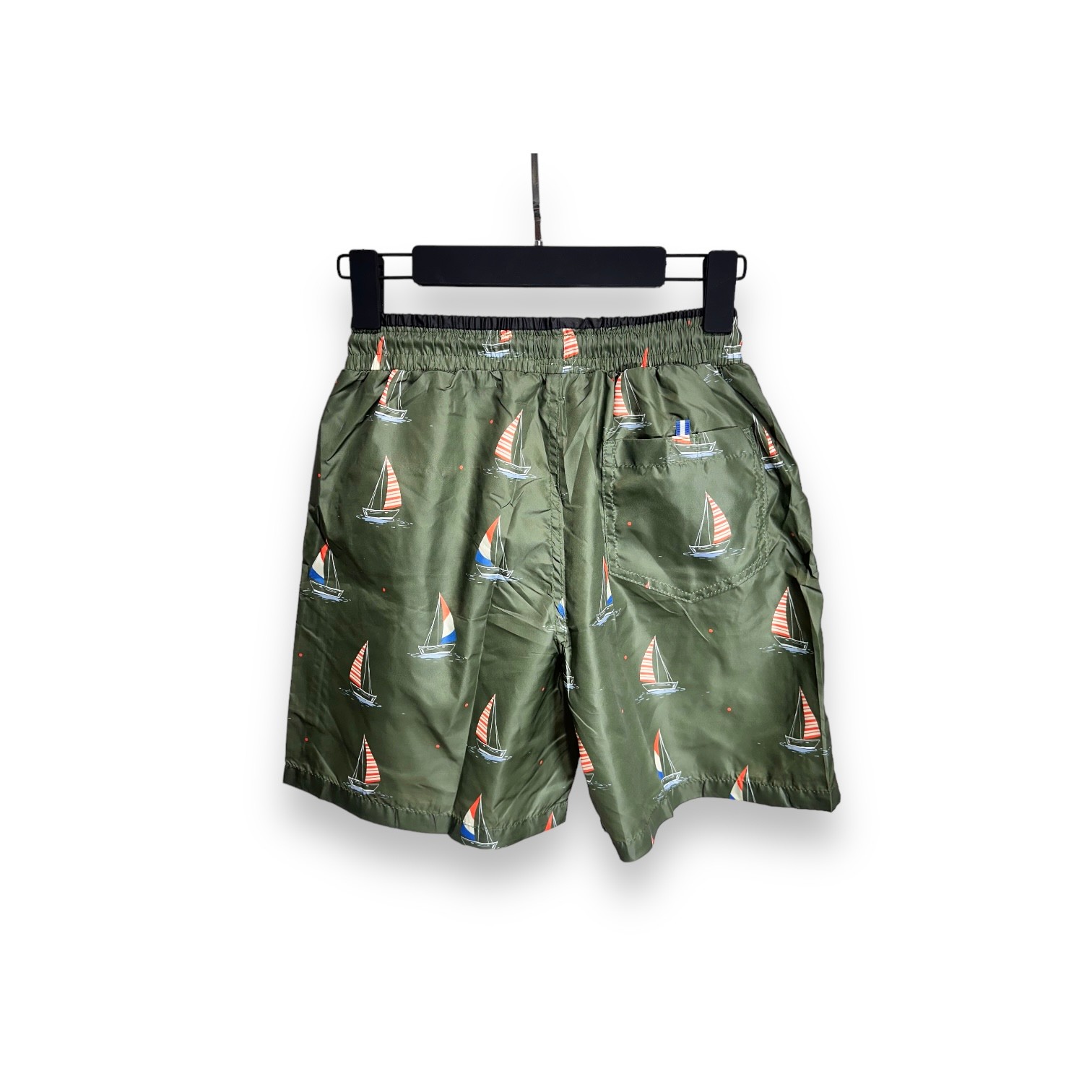 Sailboat Printed Water Repellent Swim Shorts
