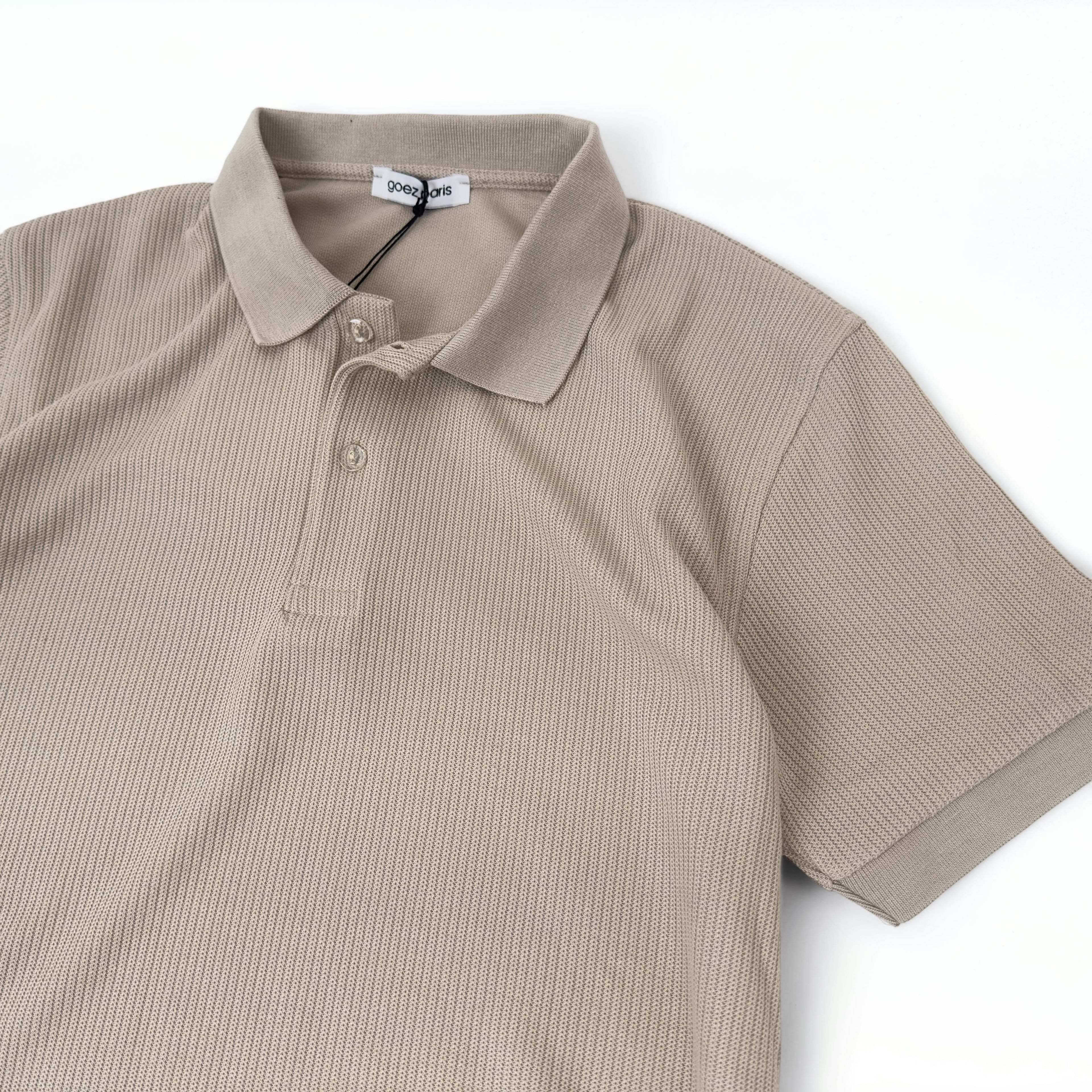 GOEZ PARIS Knit Polo - Beige