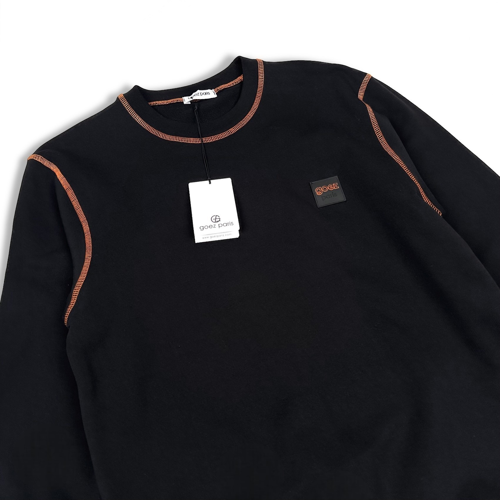 GOEZ PARIS Renkli Dikiş Detaylı Erkek Sweatshirt