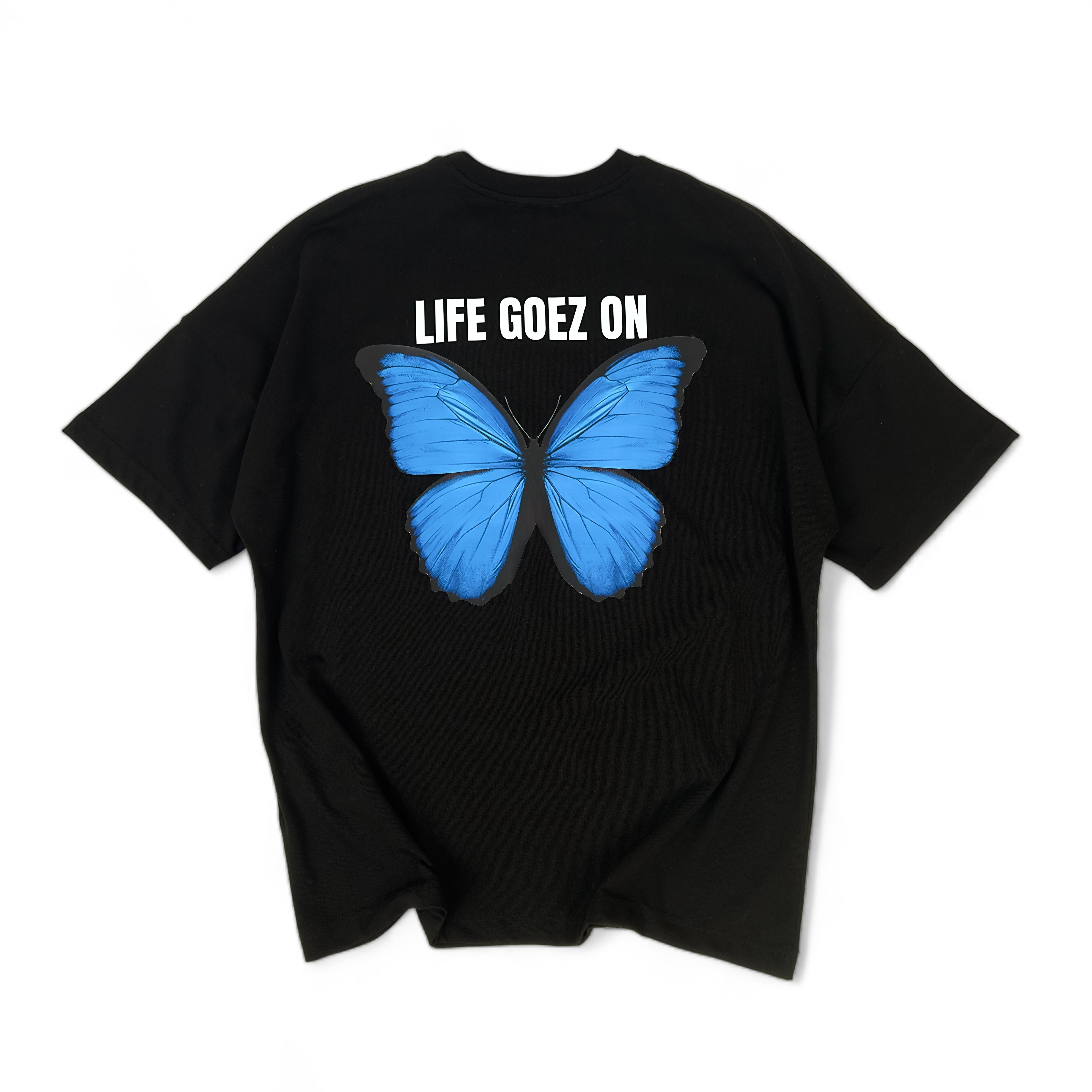 GOEZ PARIS Butterfly Printed Unisex Oversized T-Shirt