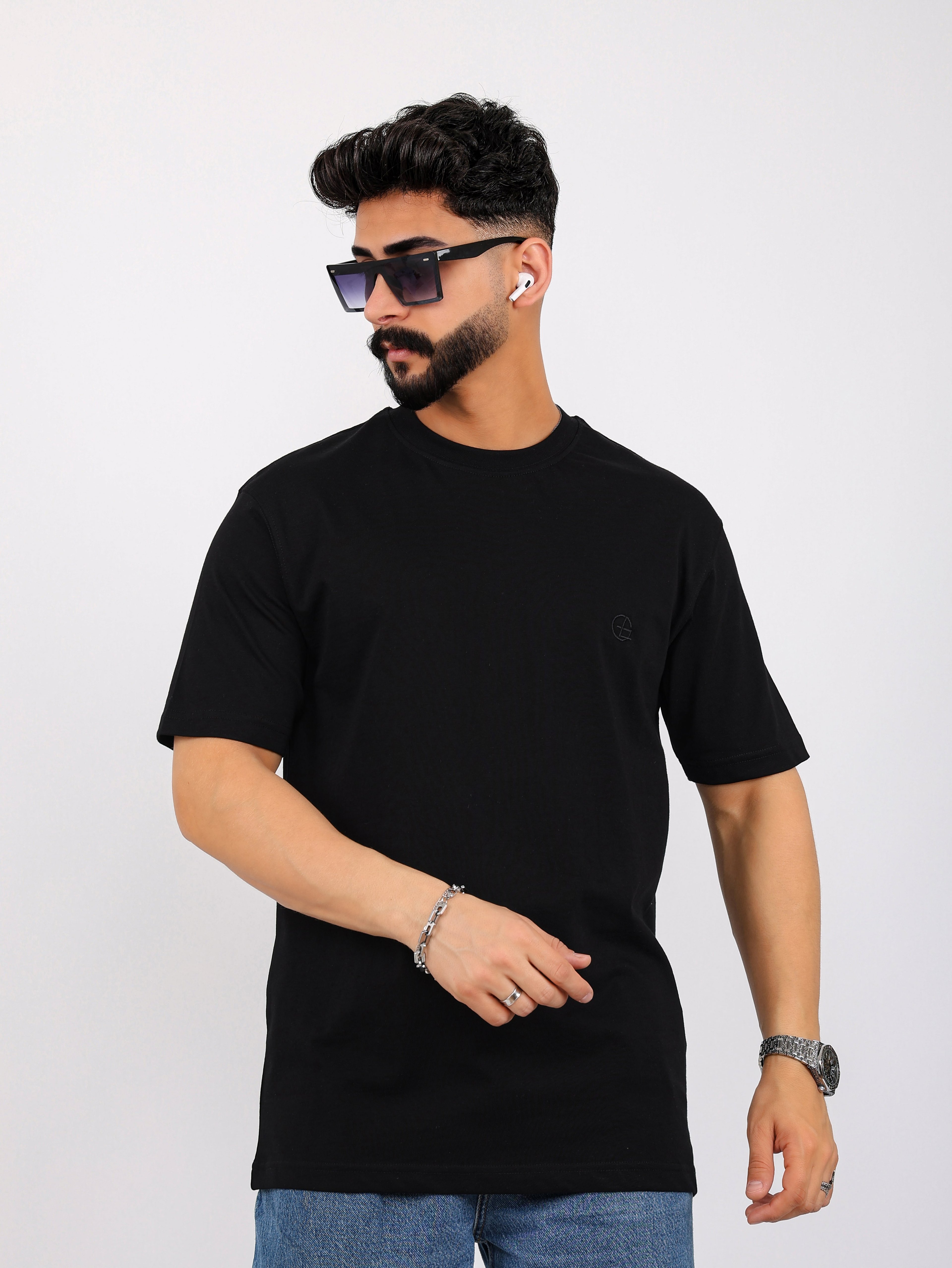 GOEZ PARIS Logo Nakışlı Relax Fit Basic Tshirt