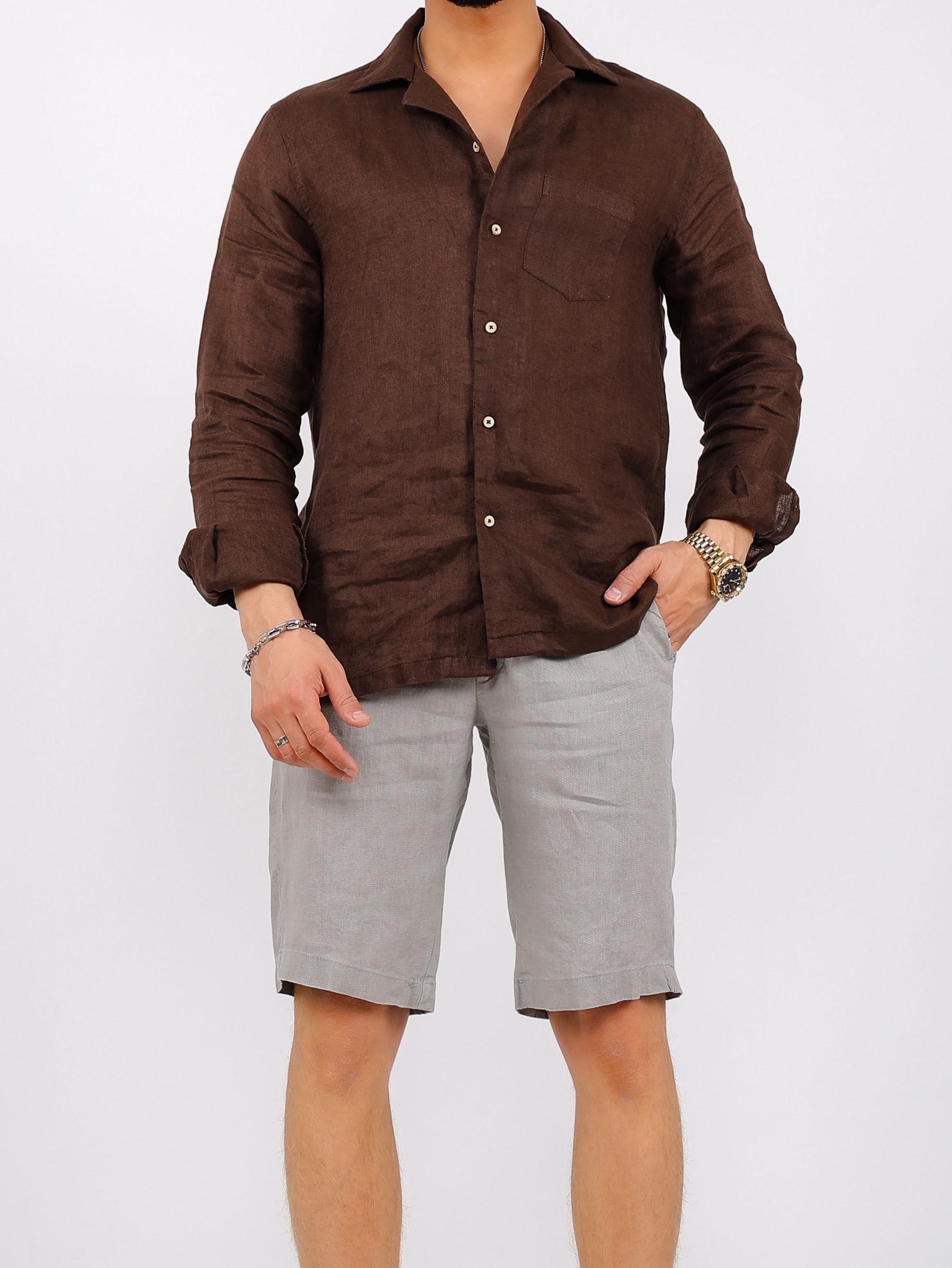 Basic Linen Shorts