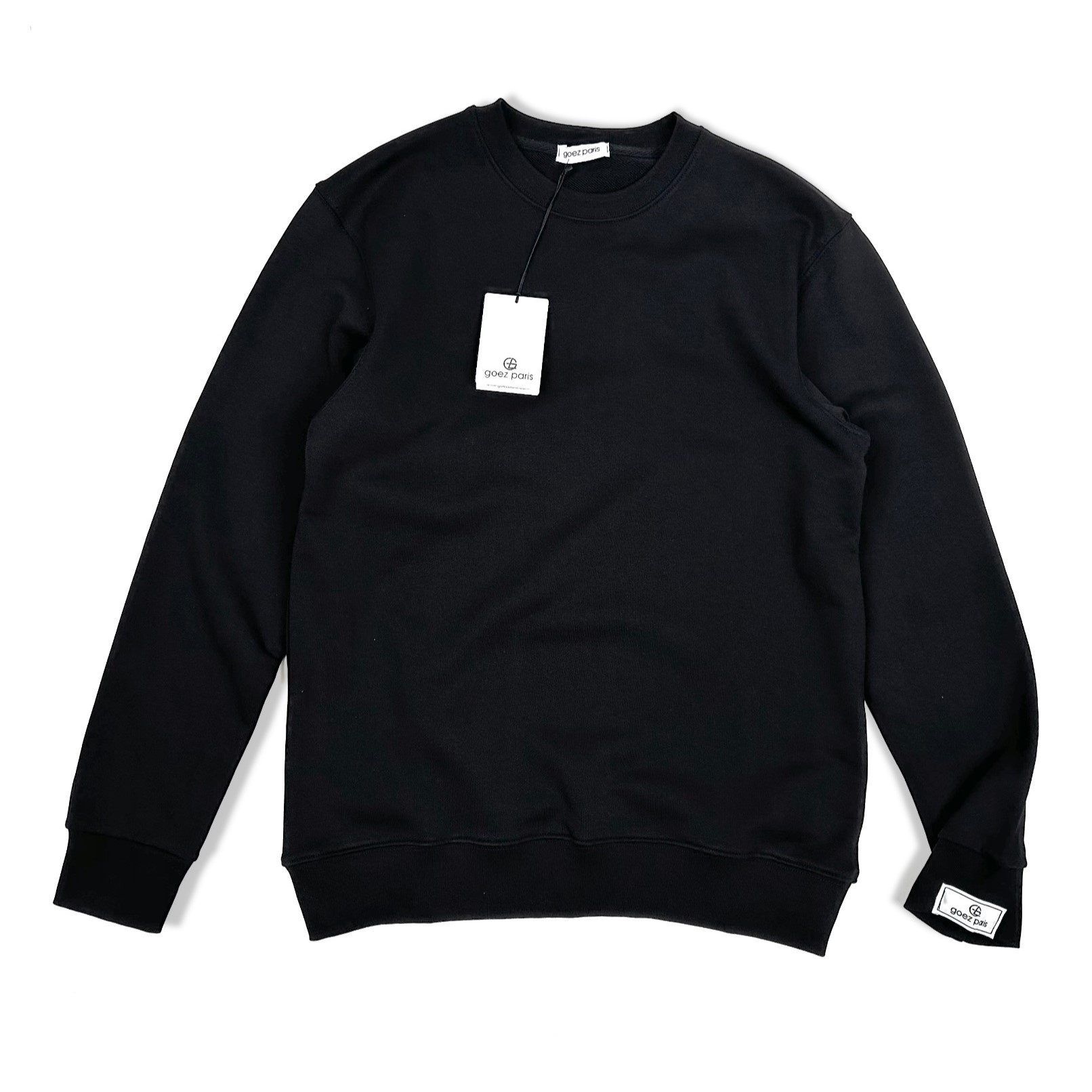 GOEZ PARIS Logo Patch Men's Sweatshirt - Black