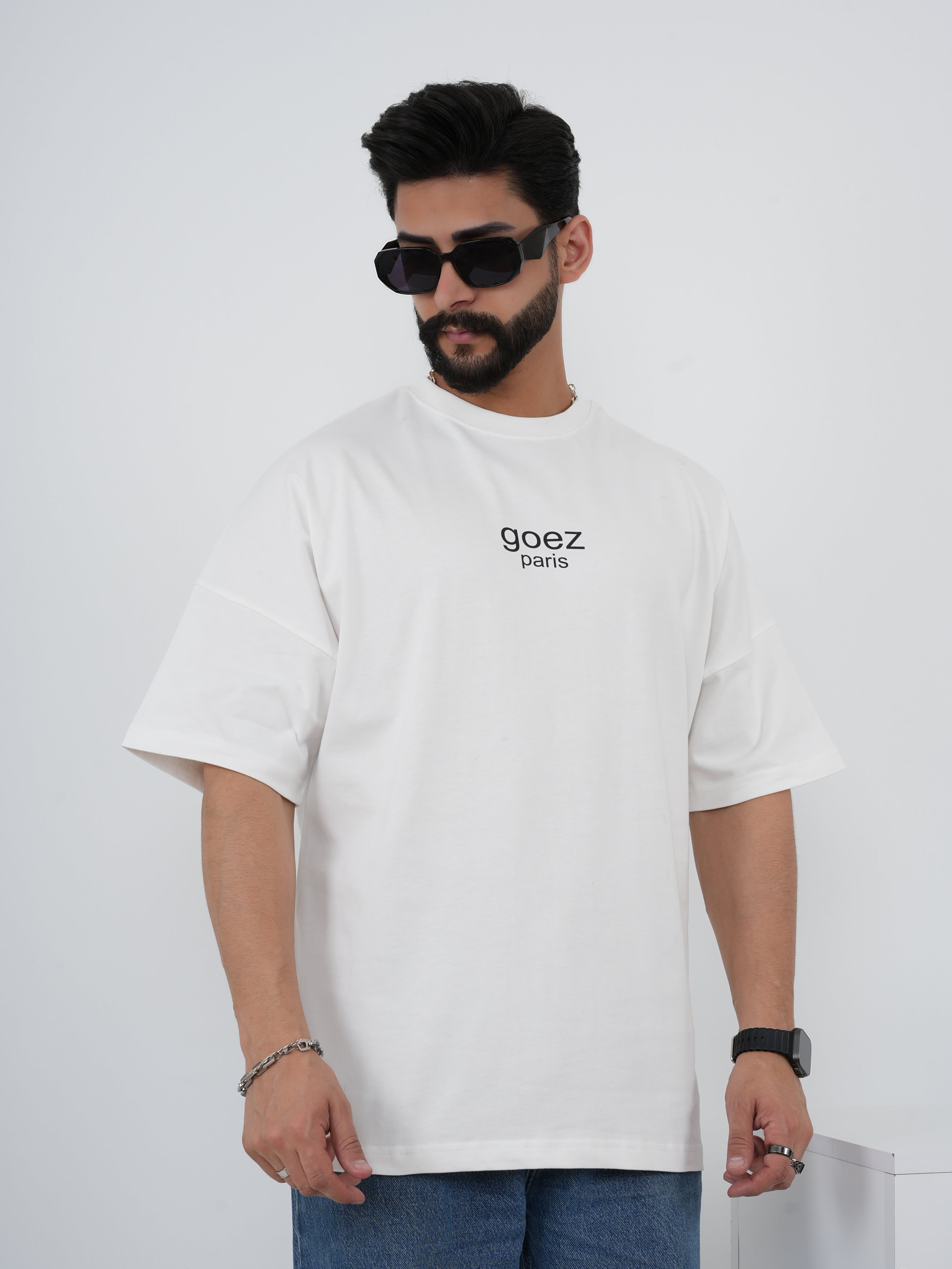 GOEZ PARIS Mona Lisa Baskılı Unisex Oversized T-Shirt