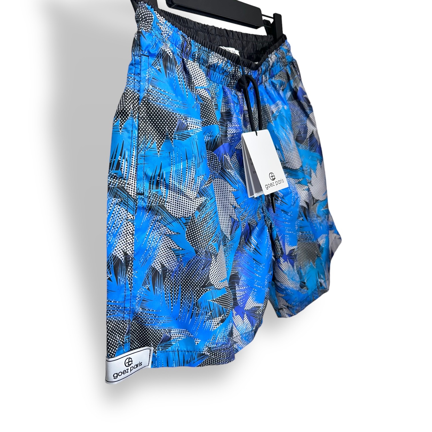 Leaf Printed Water Repellent Swim Shorts