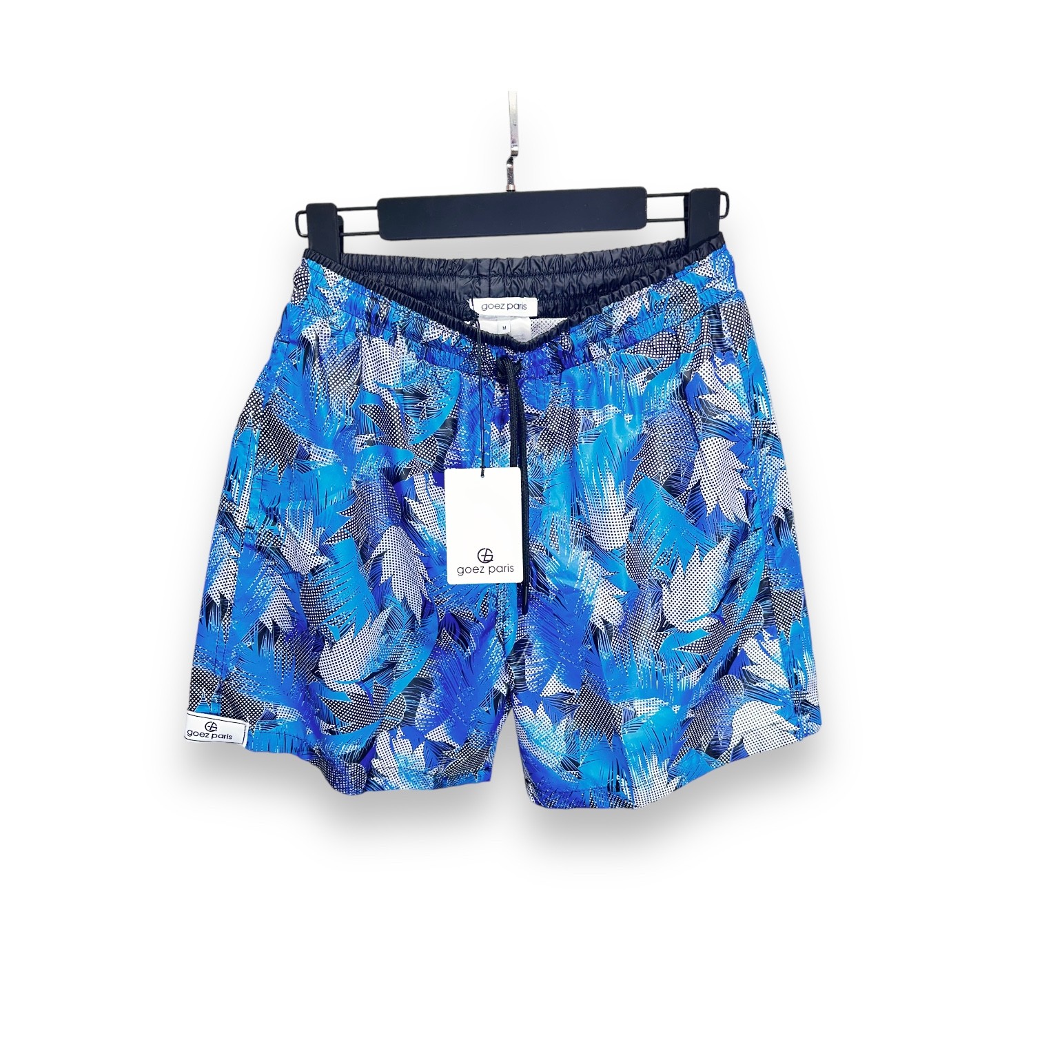 Leaf Printed Water Repellent Swim Shorts