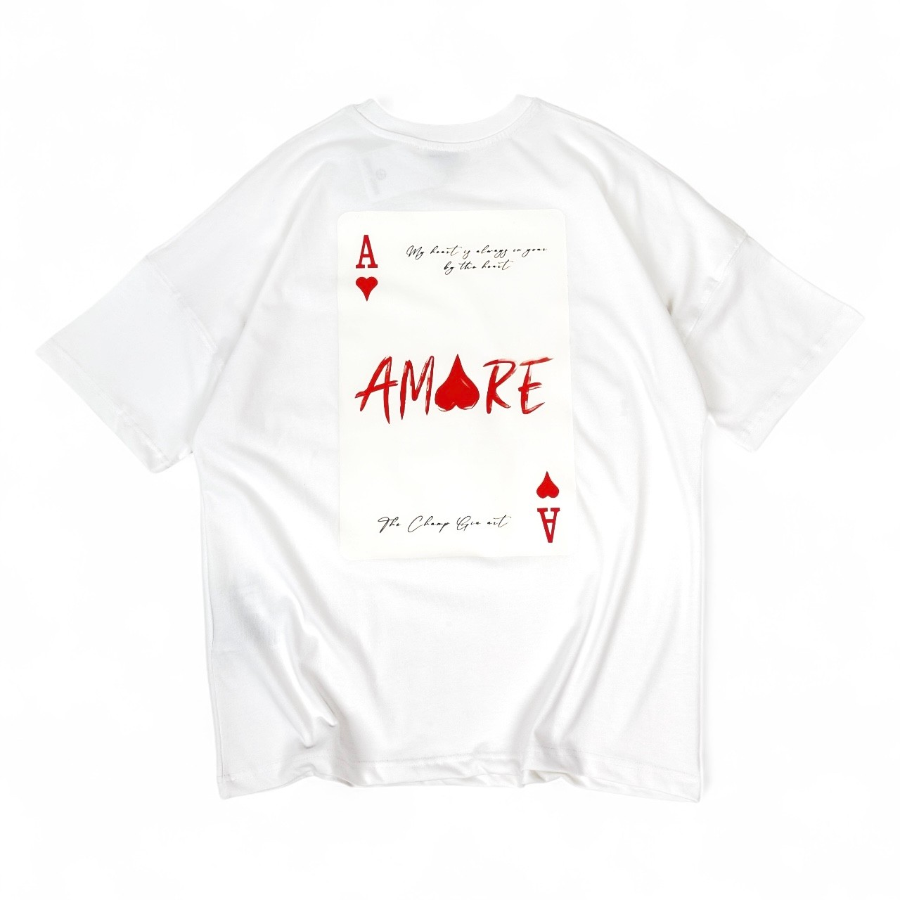 GOEZ PARIS Amore Baskılı Unisex Oversized T-Shirt