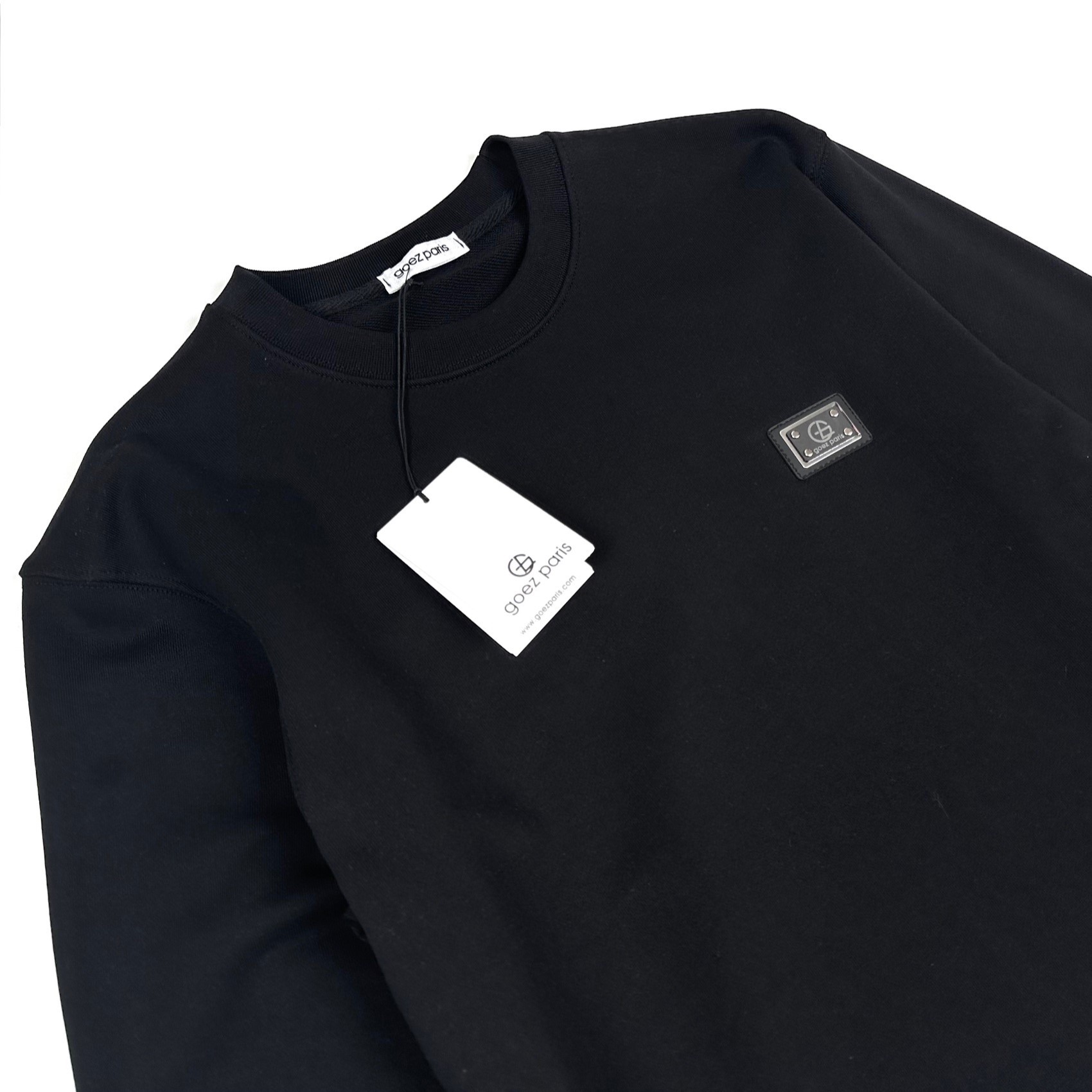 GOEZ PARIS Logo Plaka Detaylı Erkek Sweatshirt