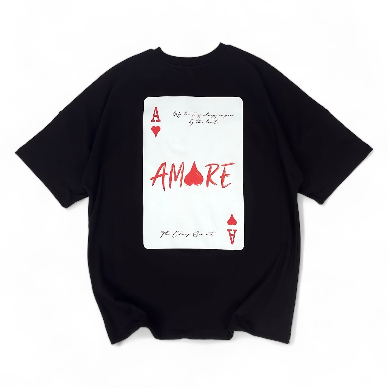 GOEZ PARIS Amore Baskılı Unisex Oversized T-Shirt