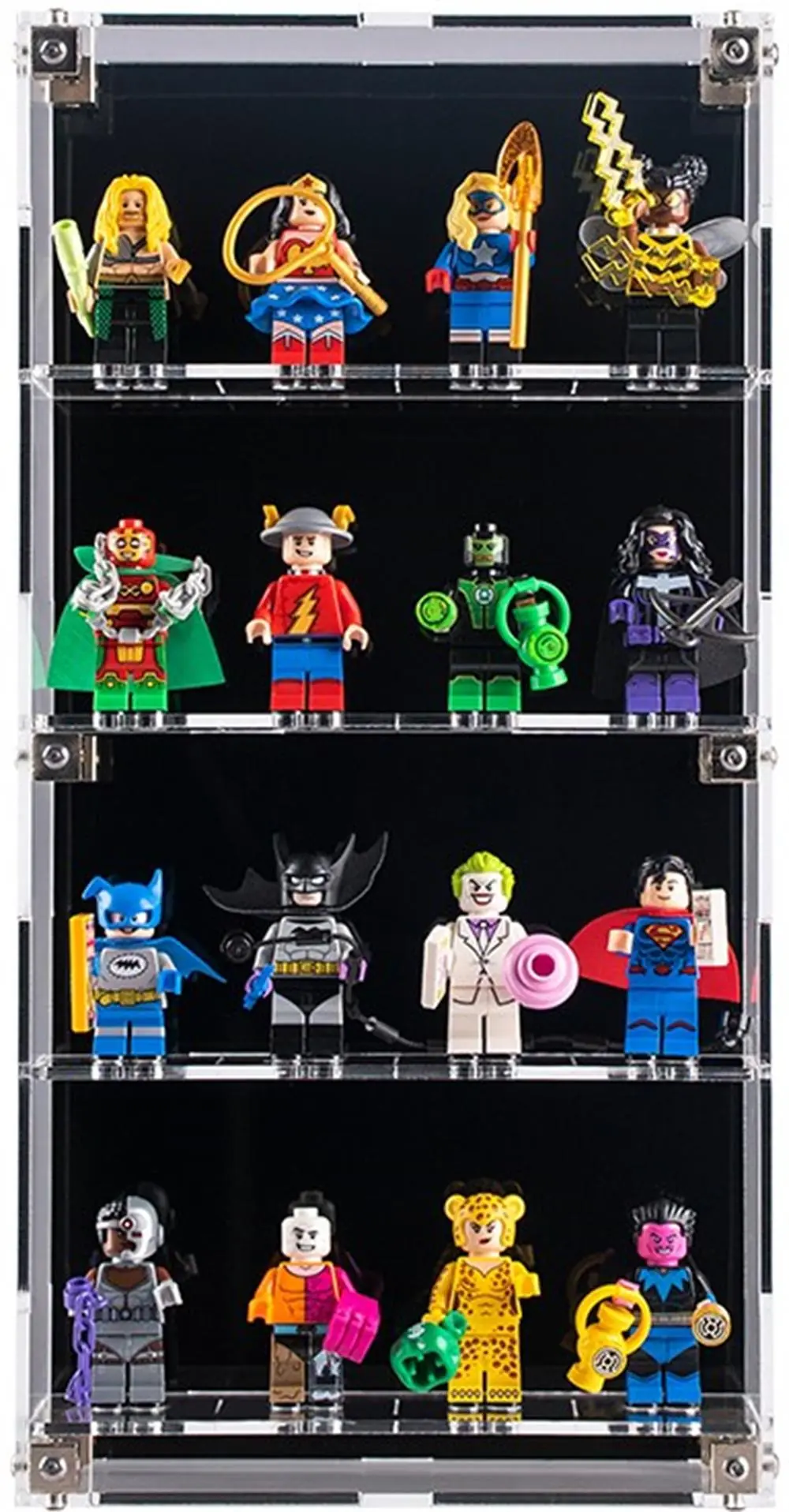 Wall Mounted Display Case for LEGO® Minifigures DC Super Heroes