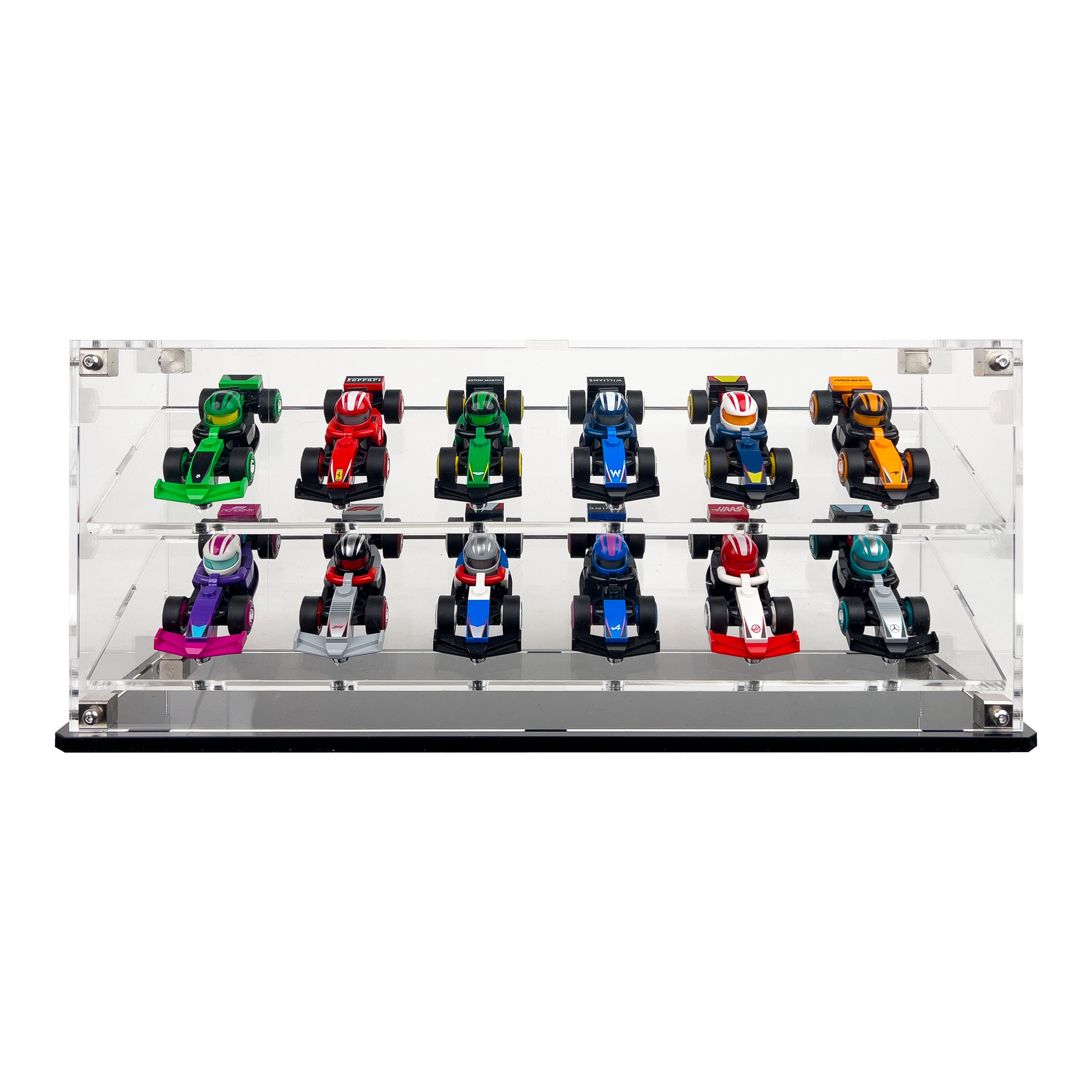 LEGO® Iconic F1® Koleksiyonluk Yarış Arabaları (71049) için Sergileme Vitrini