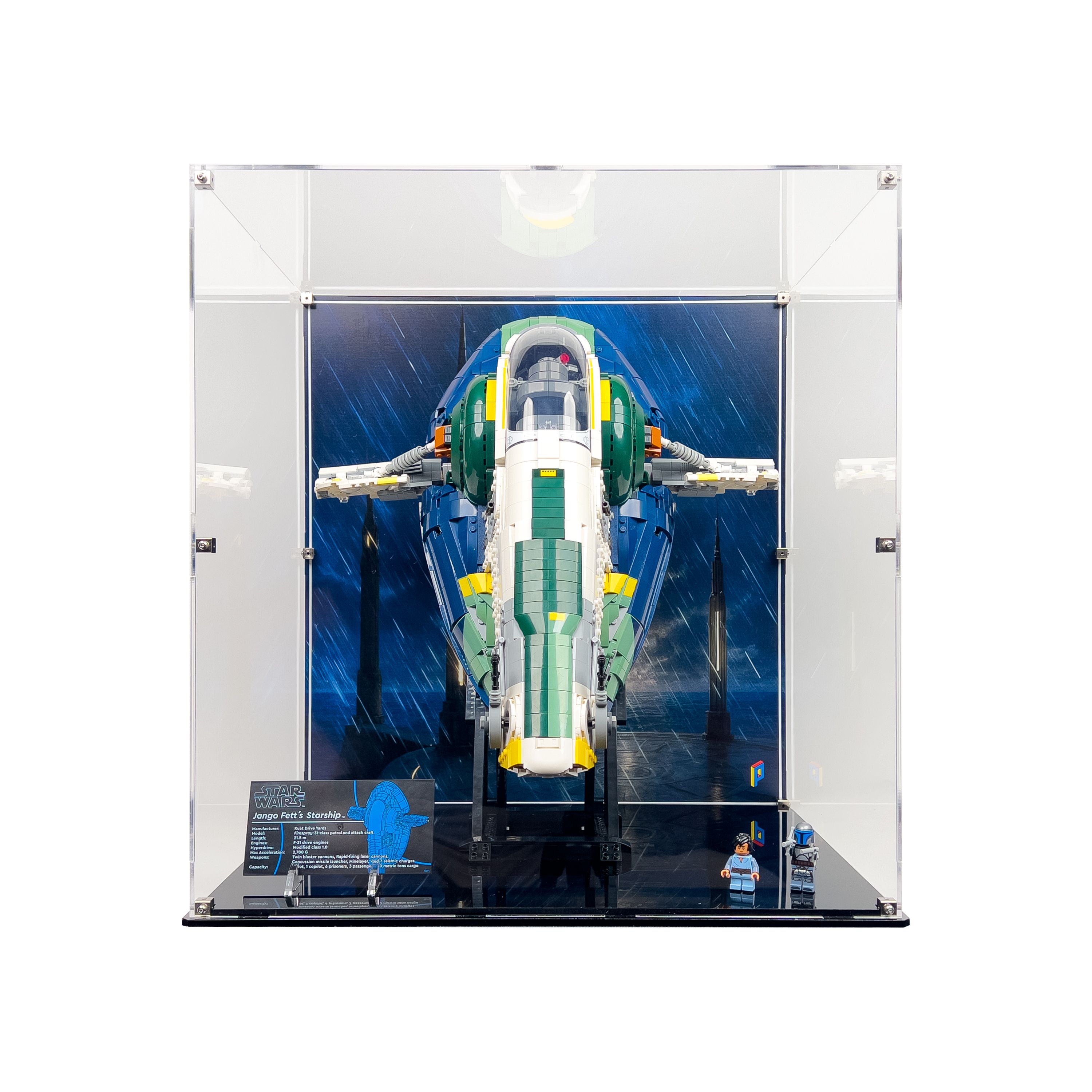 LEGO® Star Wars: Jango Fett'in Firespray Sınıfı Starship'i (75409) için Sergileme Vitrini