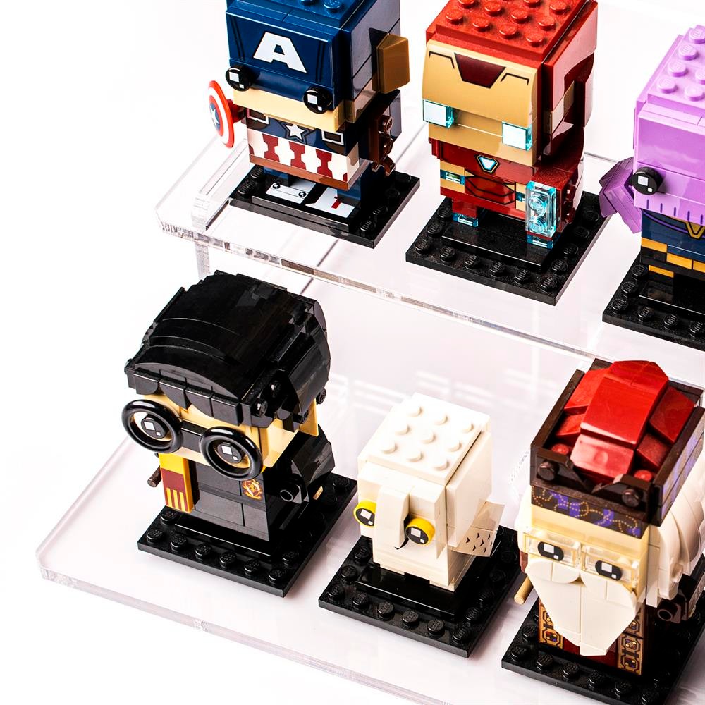 LEGO® BrickHeadz için IKEA® Detolf Uyumlu Sergileme Standı