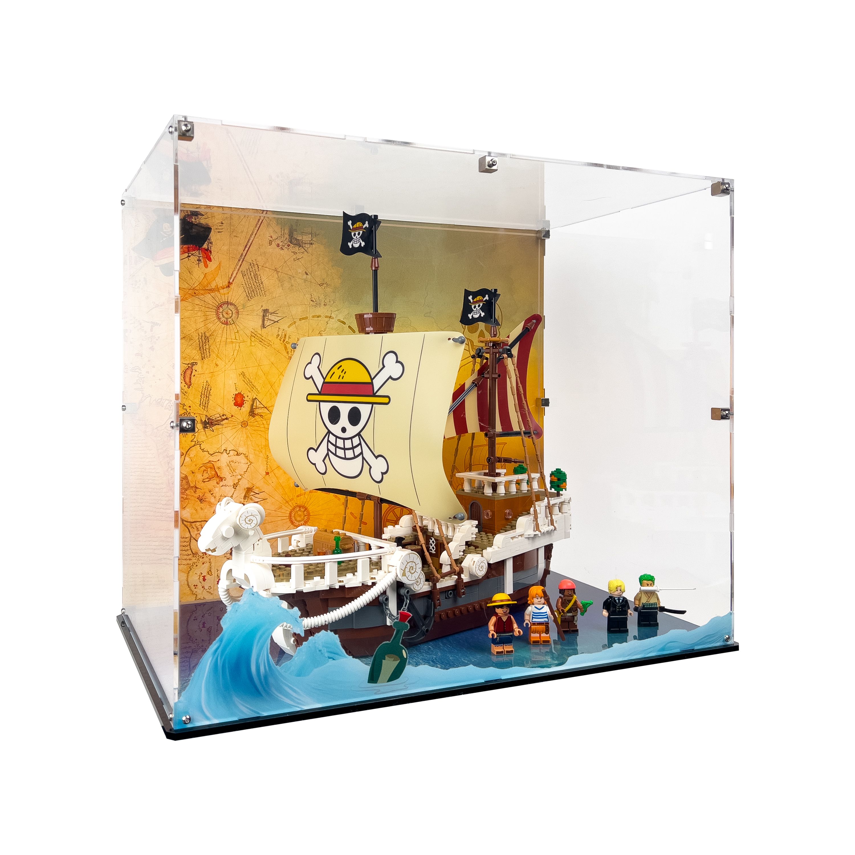 LEGO® One Piece: Going Merry Korsan Gemisi (75639) için Sergileme Vitrini