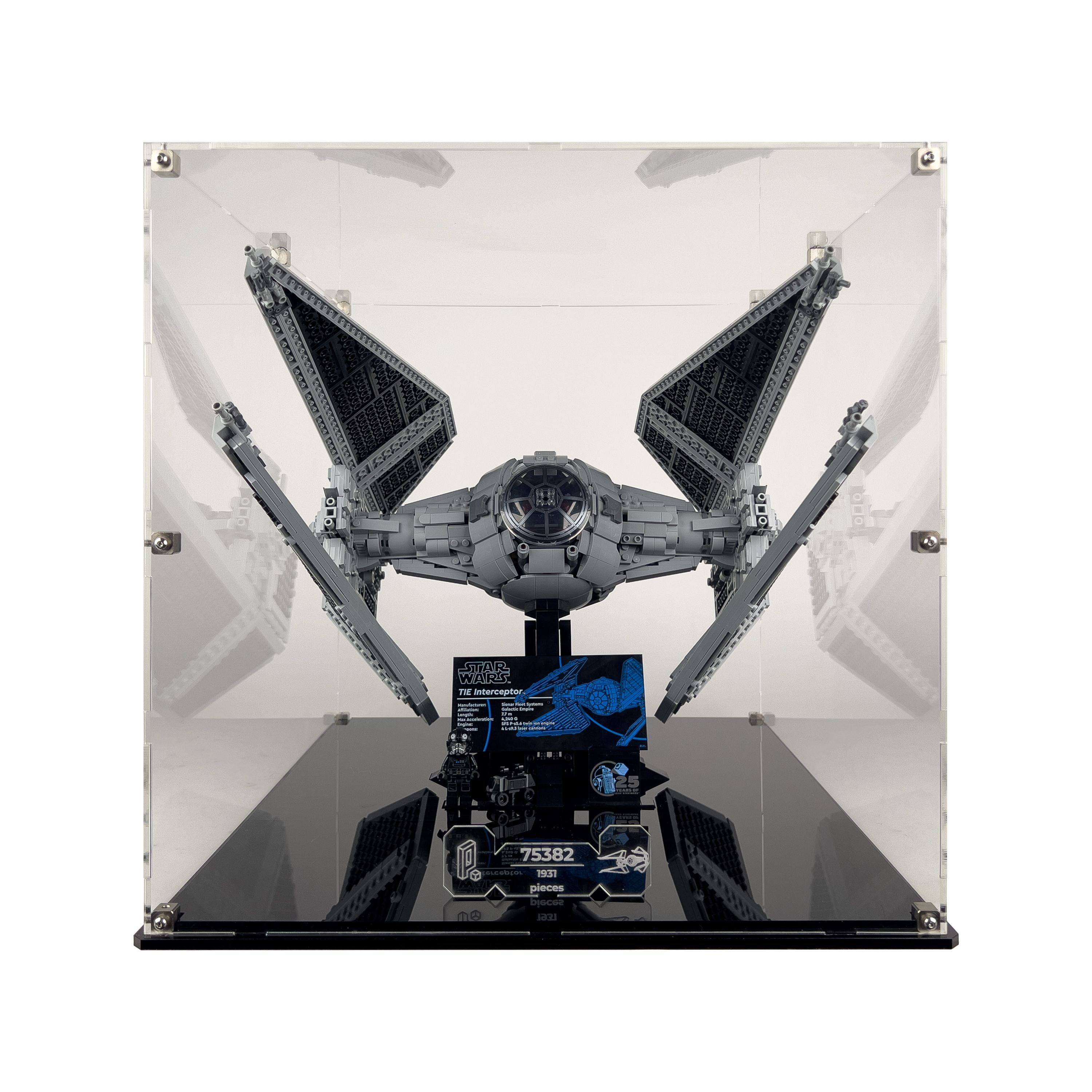 LEGO® Star Wars: TIE Interceptor (75382) için Sergileme Vitrini