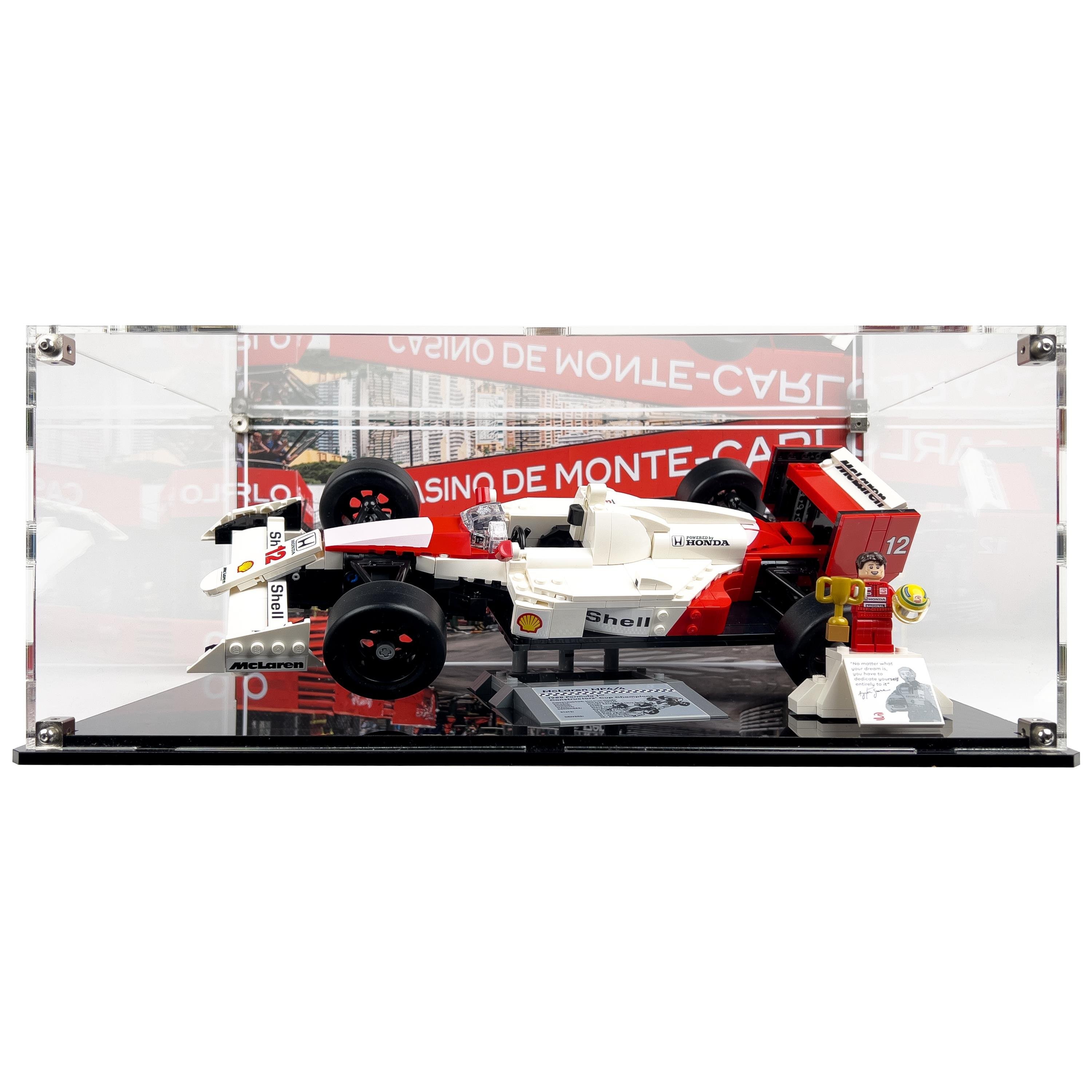 Display Case for LEGO® Icon McLaren MP4/4 and Ayrton Senna (10330)