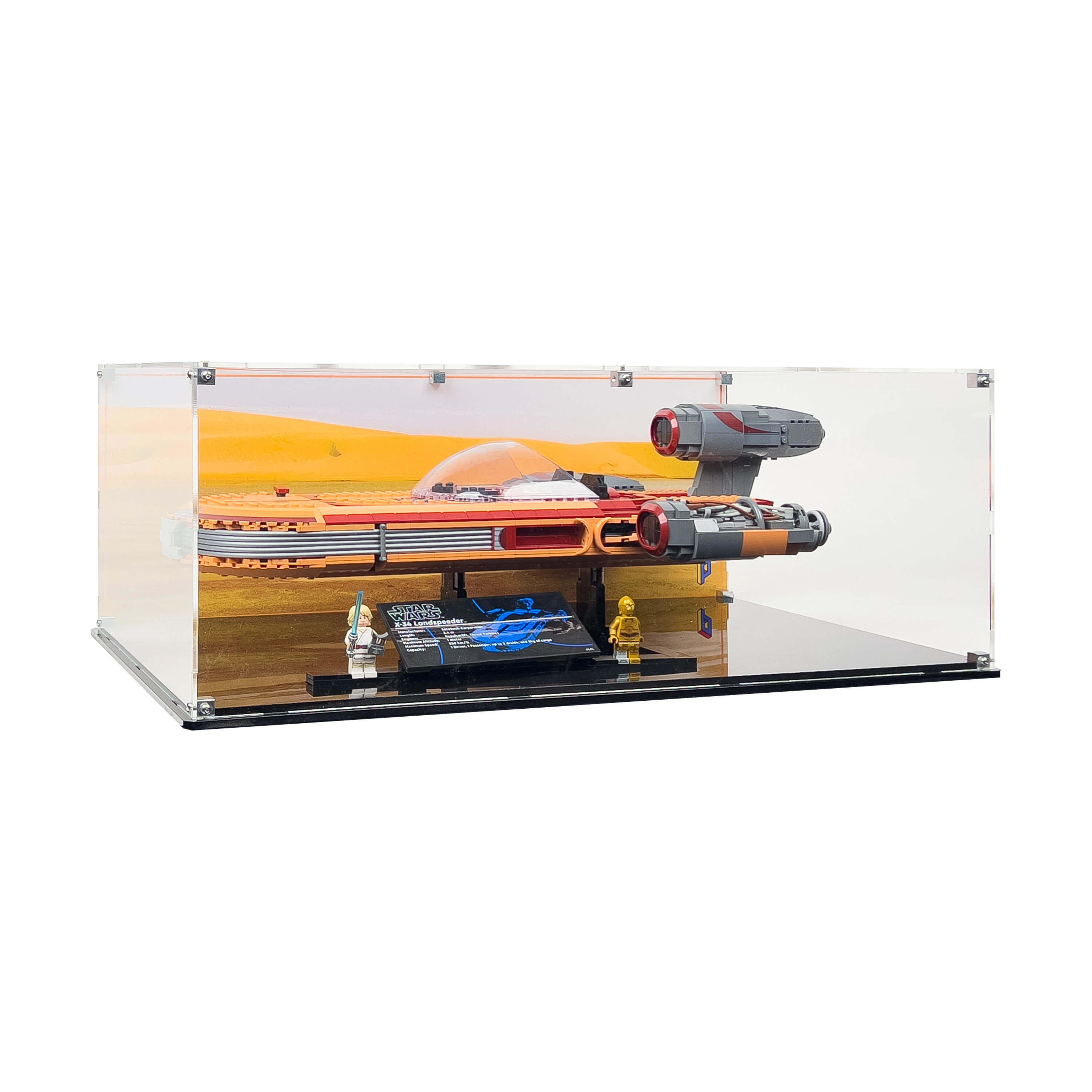 LEGO® Star Wars: Luke Skywalker'ın Kara Motoru (75341) için Sergileme Vitrini