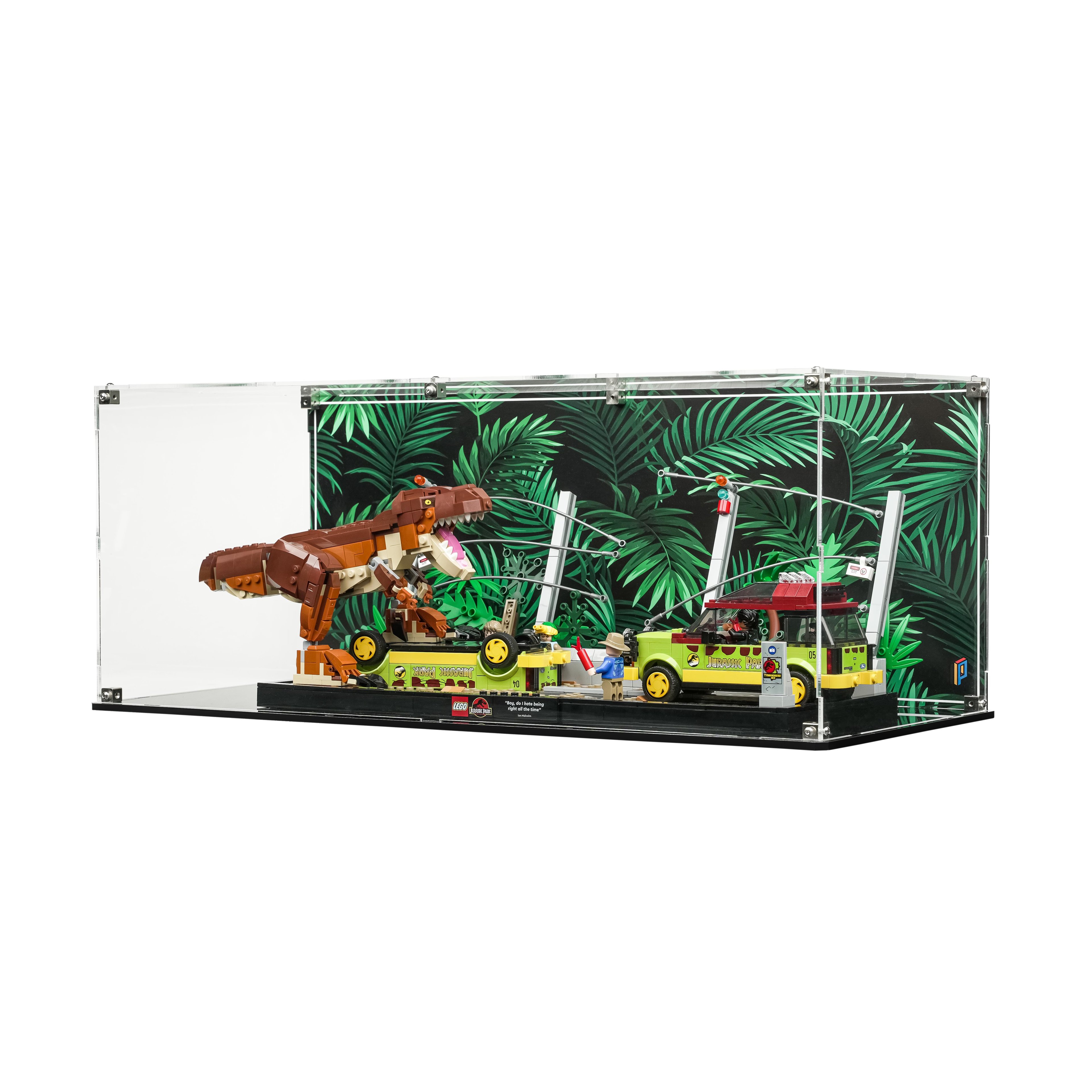 Display Case for LEGO® Jurassic World: T.Rex Escape (76956)