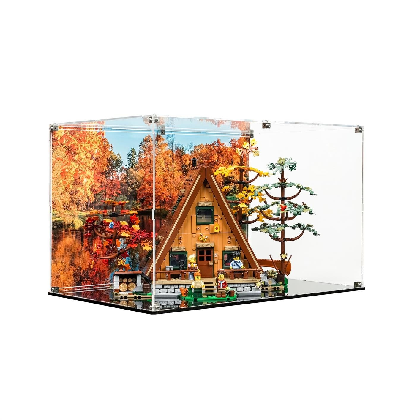 Display Case for LEGO® Ideas: A-Frame Cabin (21338)