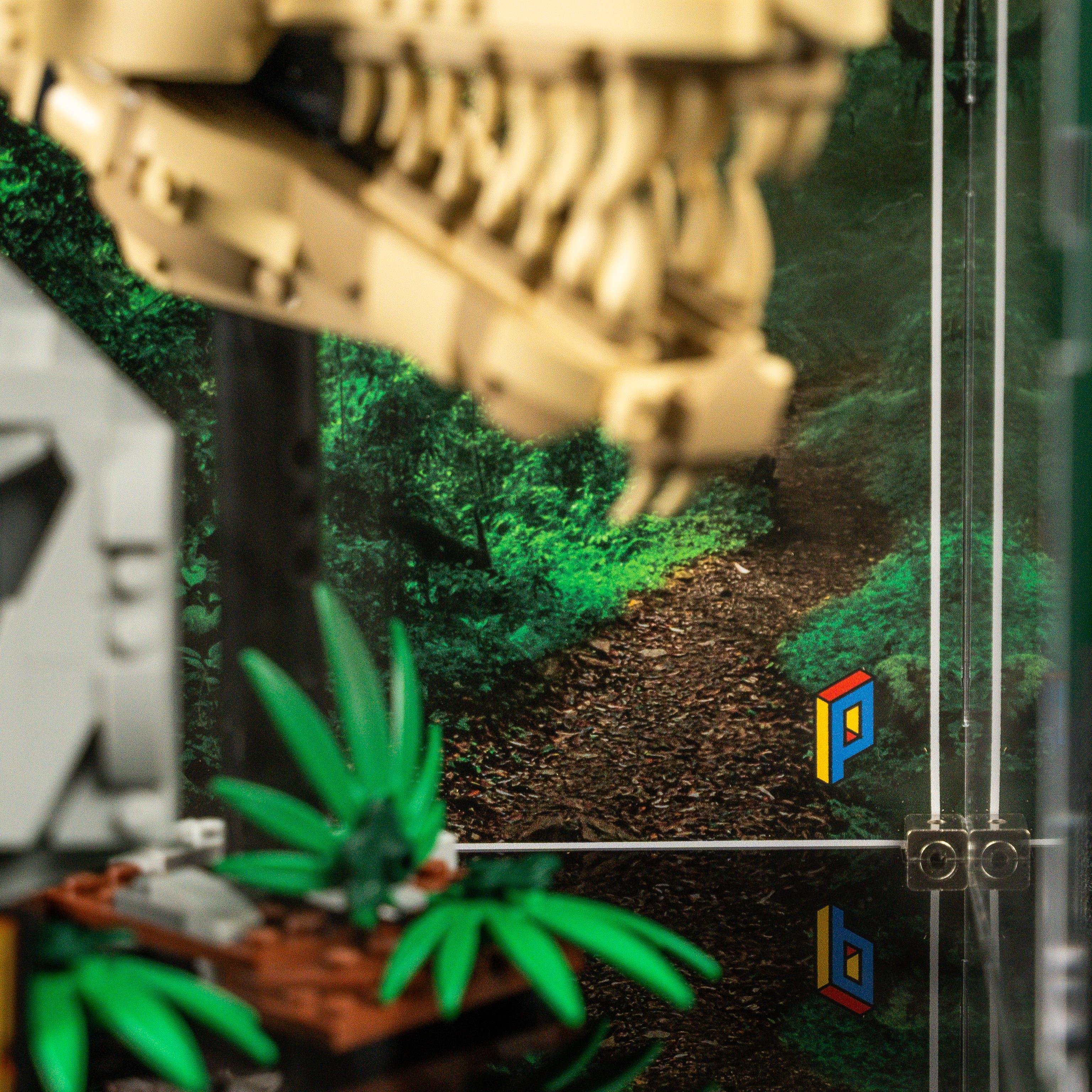 LEGO® Jurassic World: Dinozor Fosilleri: T. rex Kafatası (76964) için Sergileme Vitrini