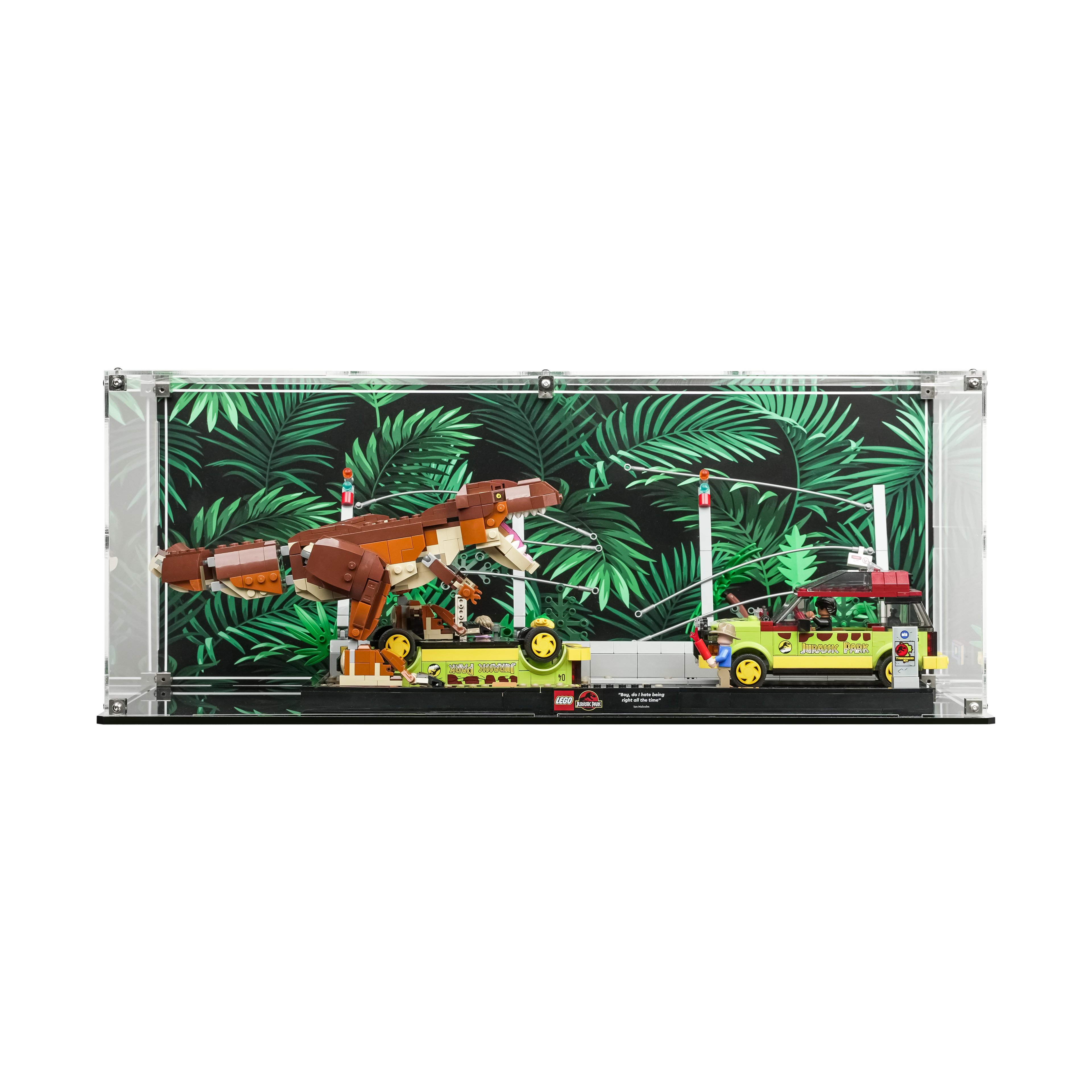 Display Case for LEGO® Jurassic World: T.Rex Escape (76956)