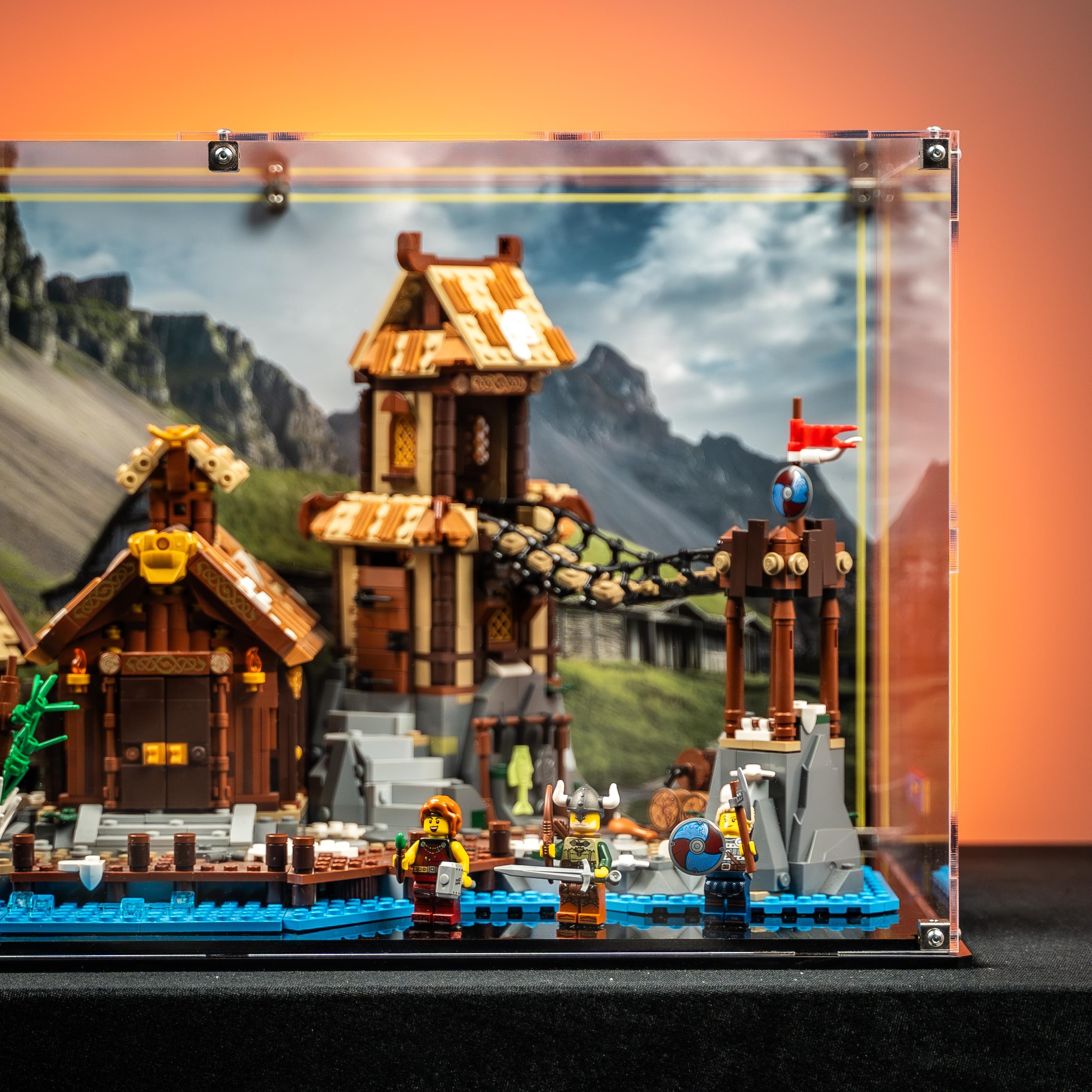 Display Case for LEGO® Ideas: Viking Village (21343)