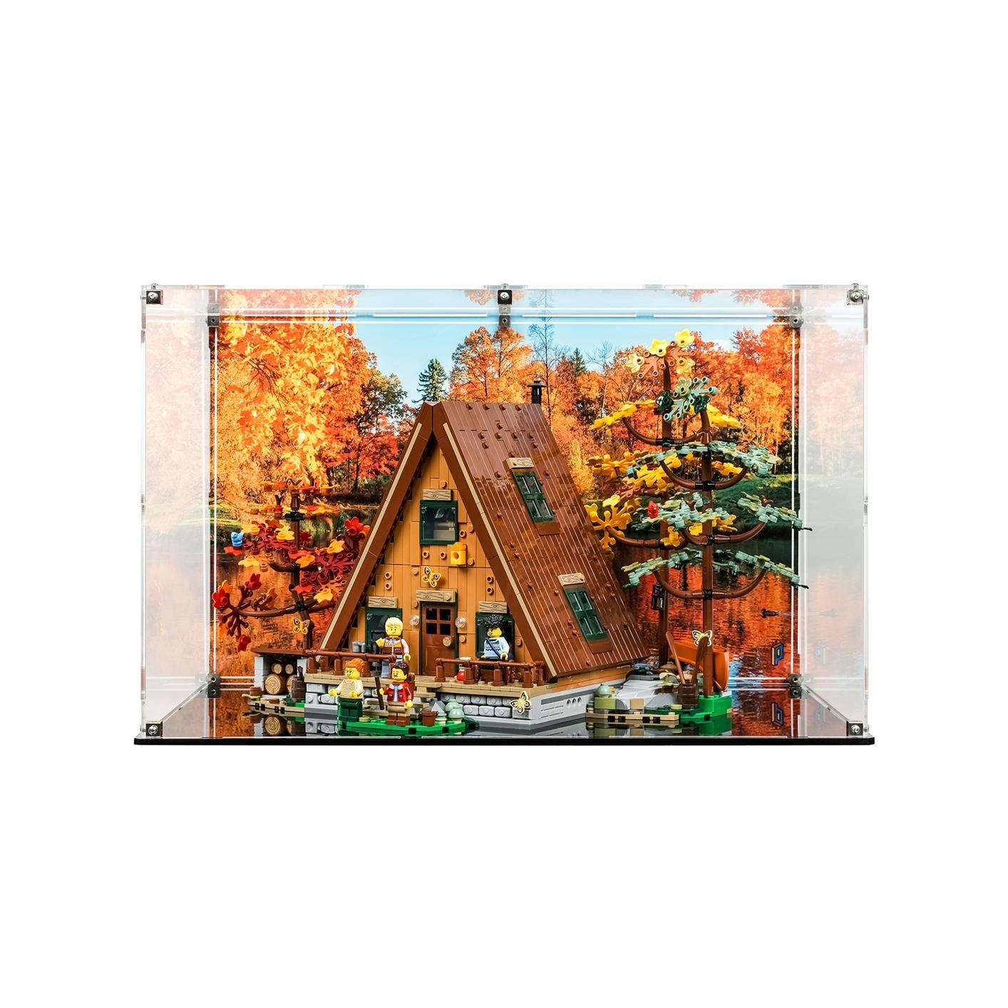 Display Case for LEGO® Ideas: A-Frame Cabin (21338)